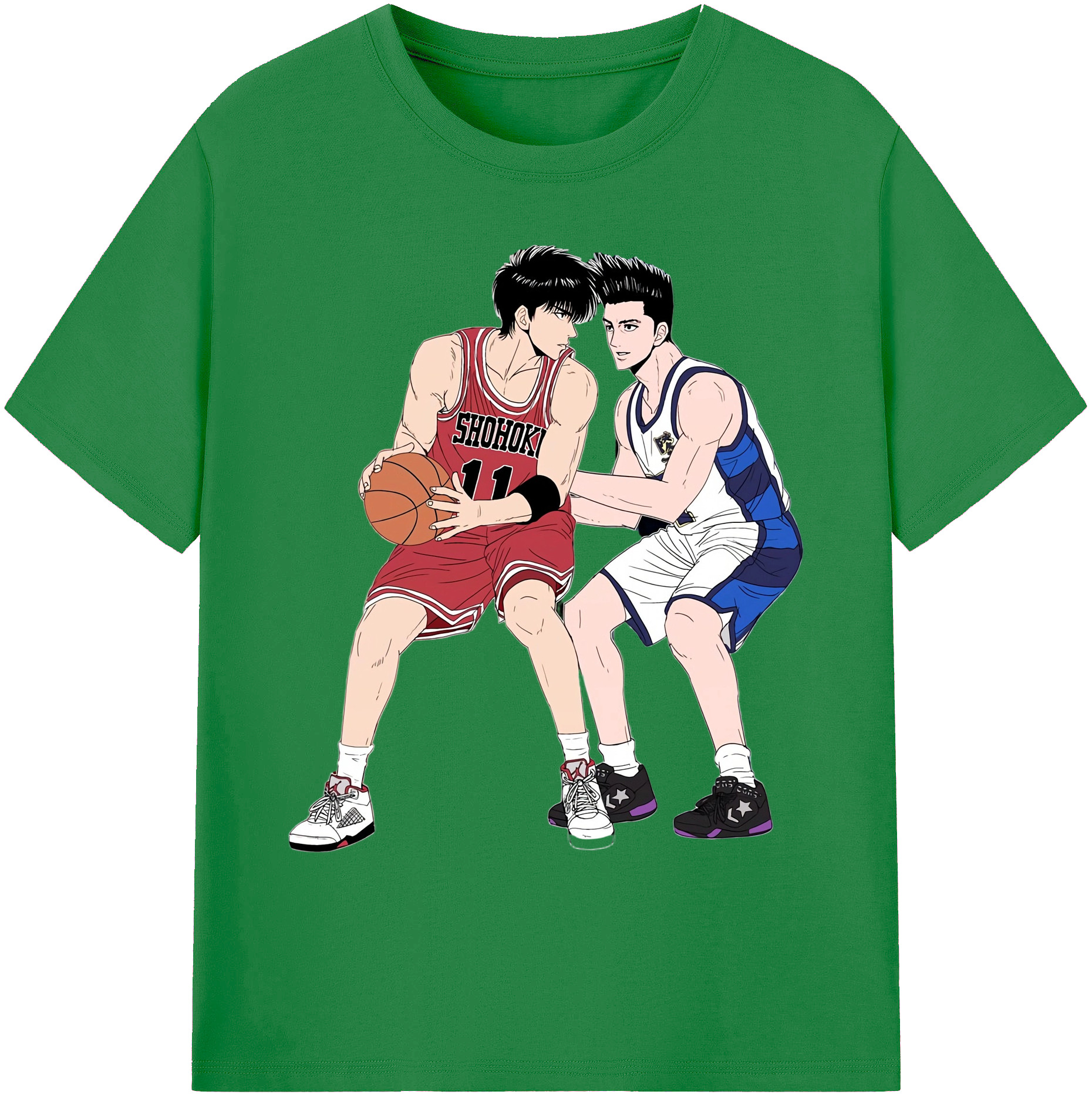 （画像用） SLAM DUNK／スラムダンク 綿100％ メンズ半袖Tシャツ｜肌触りやわらか＆通気性
