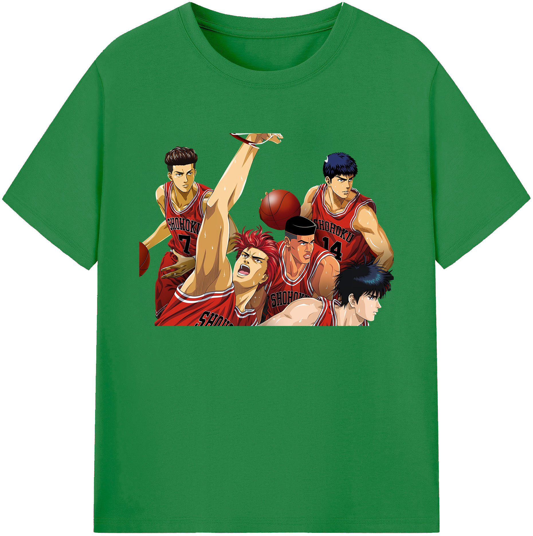 （画像用） SLAM DUNK／スラムダンク 綿100％ メンズ半袖Tシャツ｜肌触りやわらか＆通気性