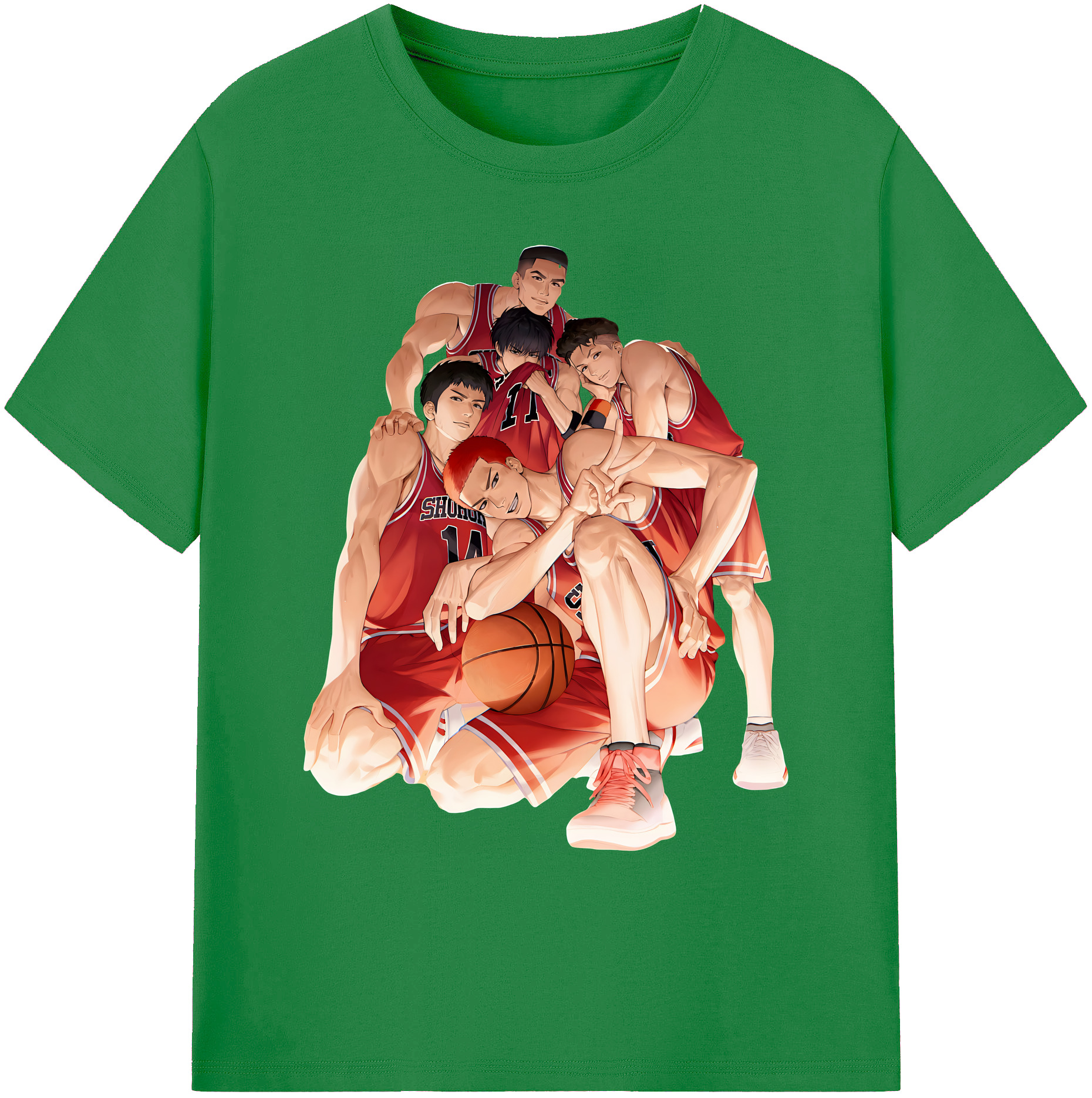 （画像用） SLAM DUNK／スラムダンク 綿100％ メンズ半袖Tシャツ｜肌触りやわらか＆通気性