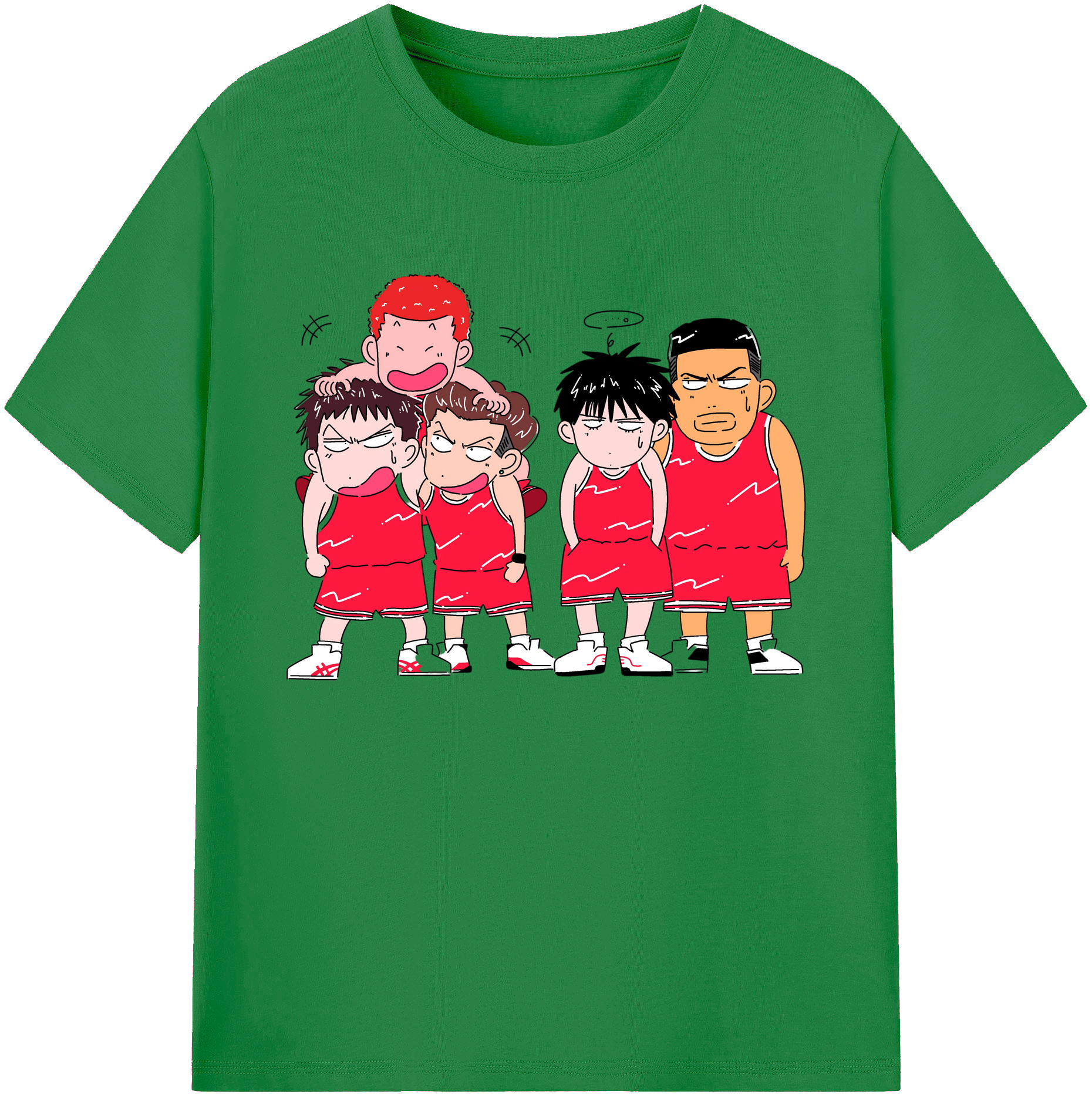 （画像用） SLAM DUNK／スラムダンク 綿100％ メンズ半袖Tシャツ｜肌触りやわらか＆通気性