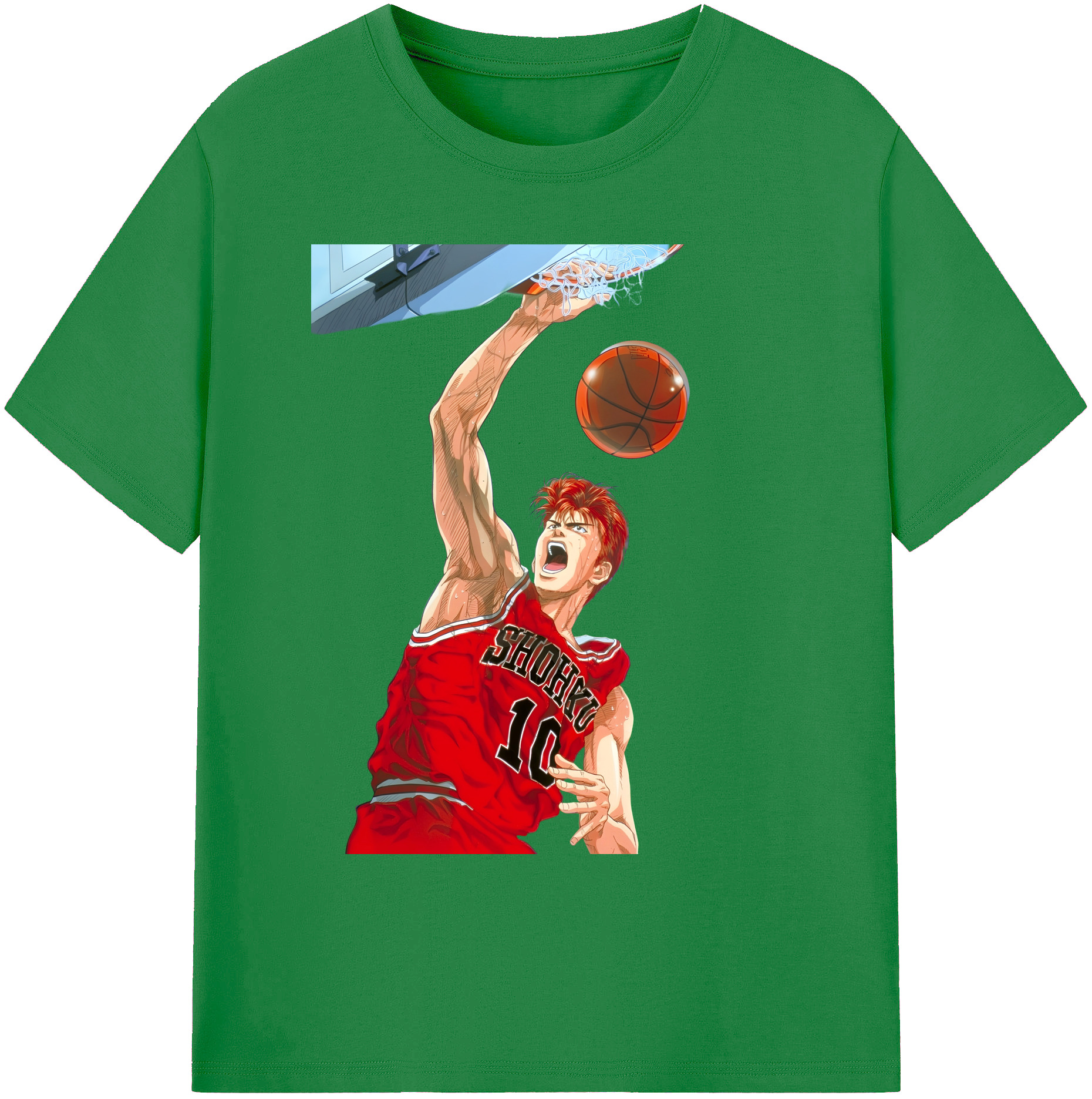 （画像用） SLAM DUNK／スラムダンク 綿100％ メンズ半袖Tシャツ｜肌触りやわらか＆通気性