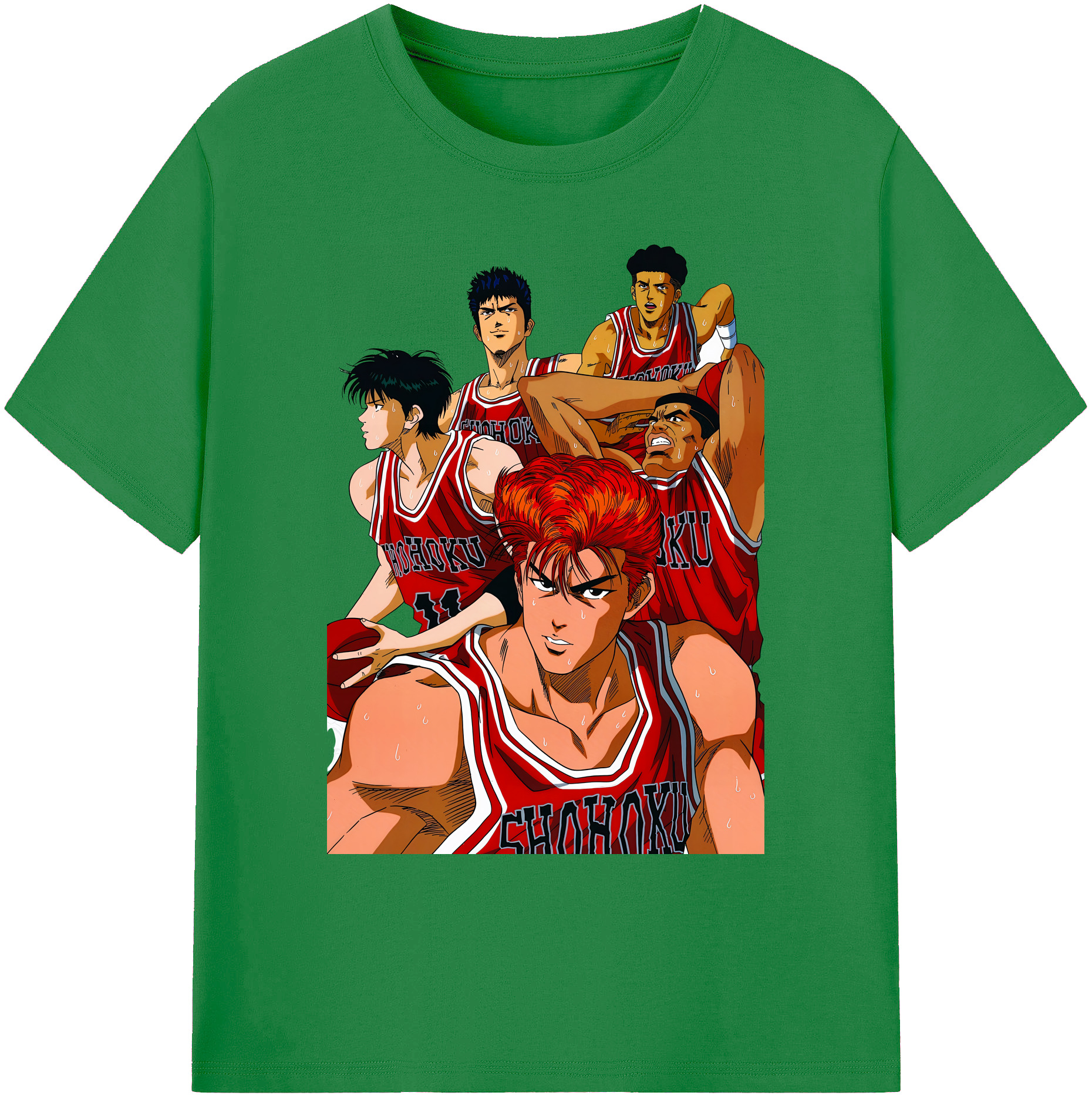 （画像用） SLAM DUNK／スラムダンク 綿100％ メンズ半袖Tシャツ｜肌触りやわらか＆通気性