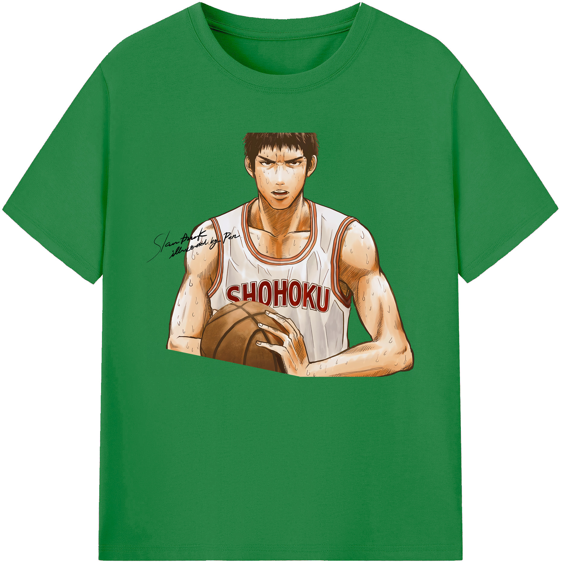 （画像用） SLAM DUNK／スラムダンク 綿100％ メンズ半袖Tシャツ｜肌触りやわらか＆通気性