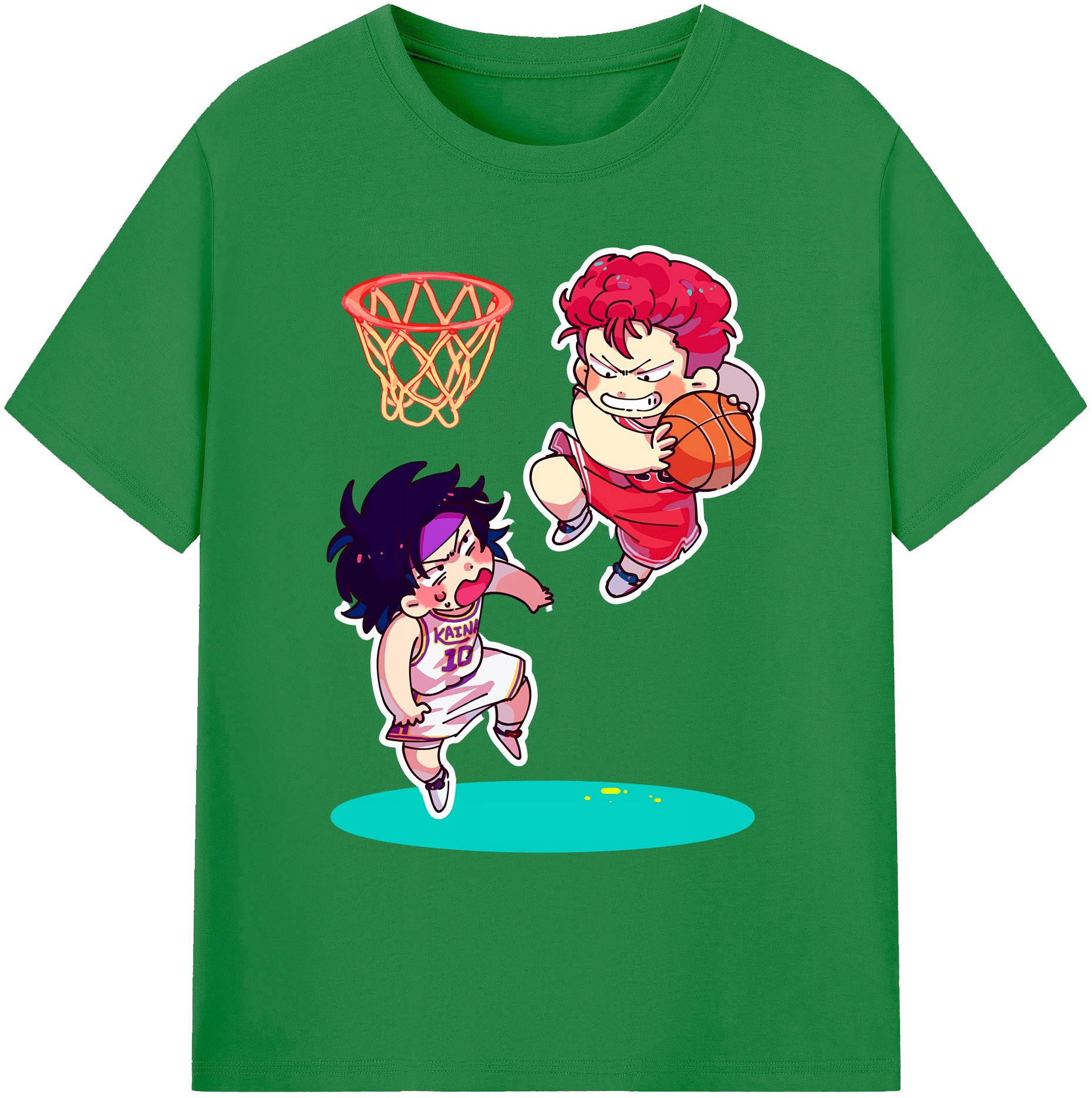 （画像用） SLAM DUNK／スラムダンク 綿100％ メンズ半袖Tシャツ｜肌触りやわらか＆通気性