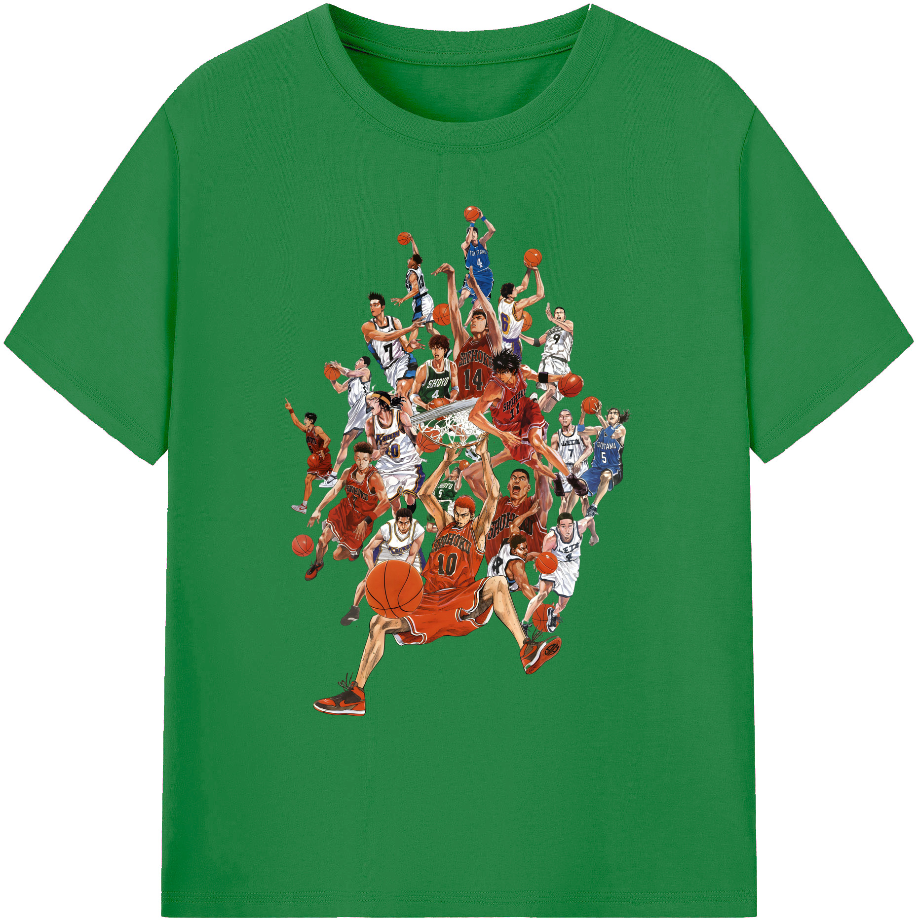 （画像用） SLAM DUNK／スラムダンク 綿100％ メンズ半袖Tシャツ｜肌触りやわらか＆通気性