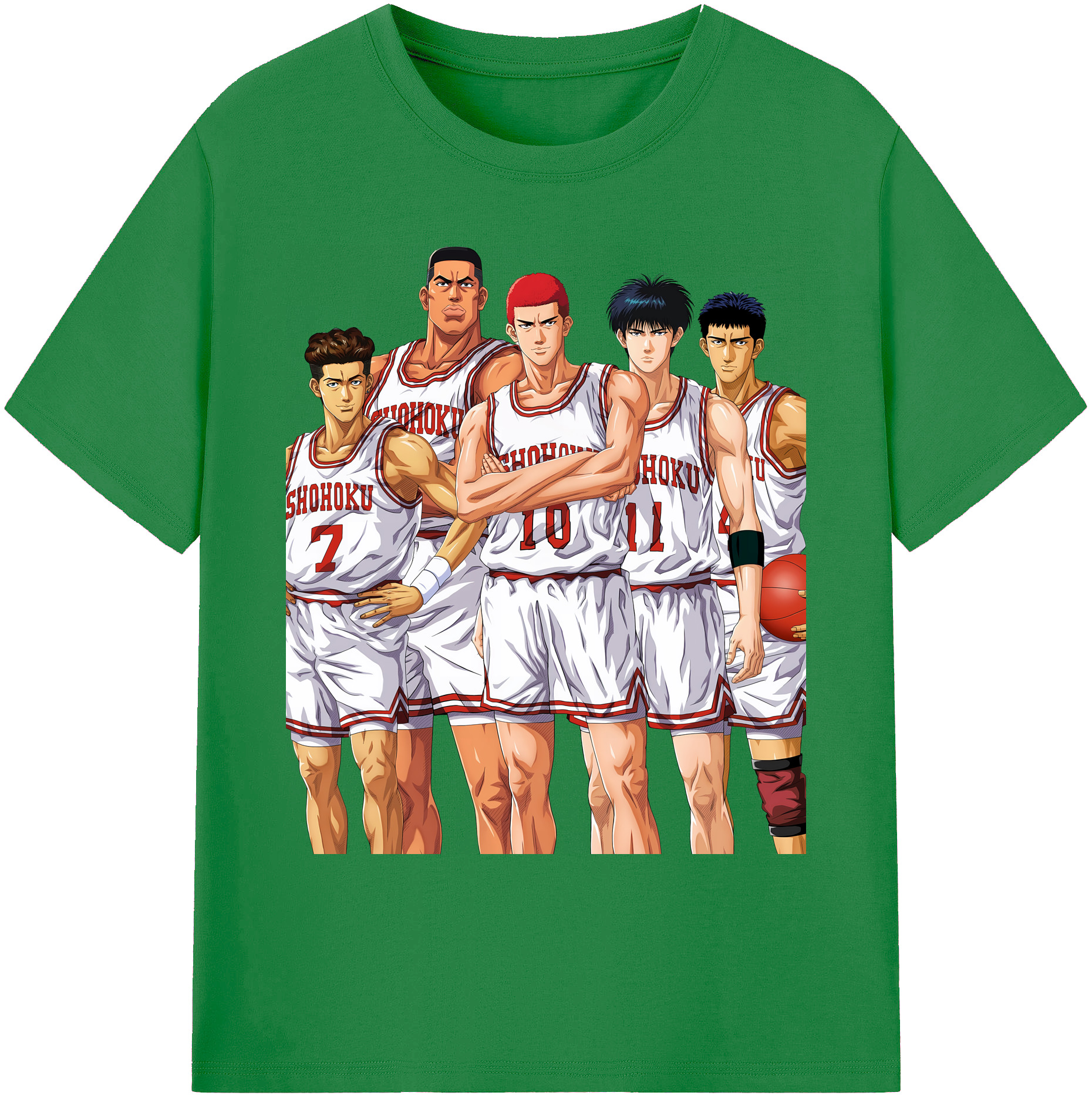 （画像用） SLAM DUNK／スラムダンク 綿100％ メンズ半袖Tシャツ｜肌触りやわらか＆通気性