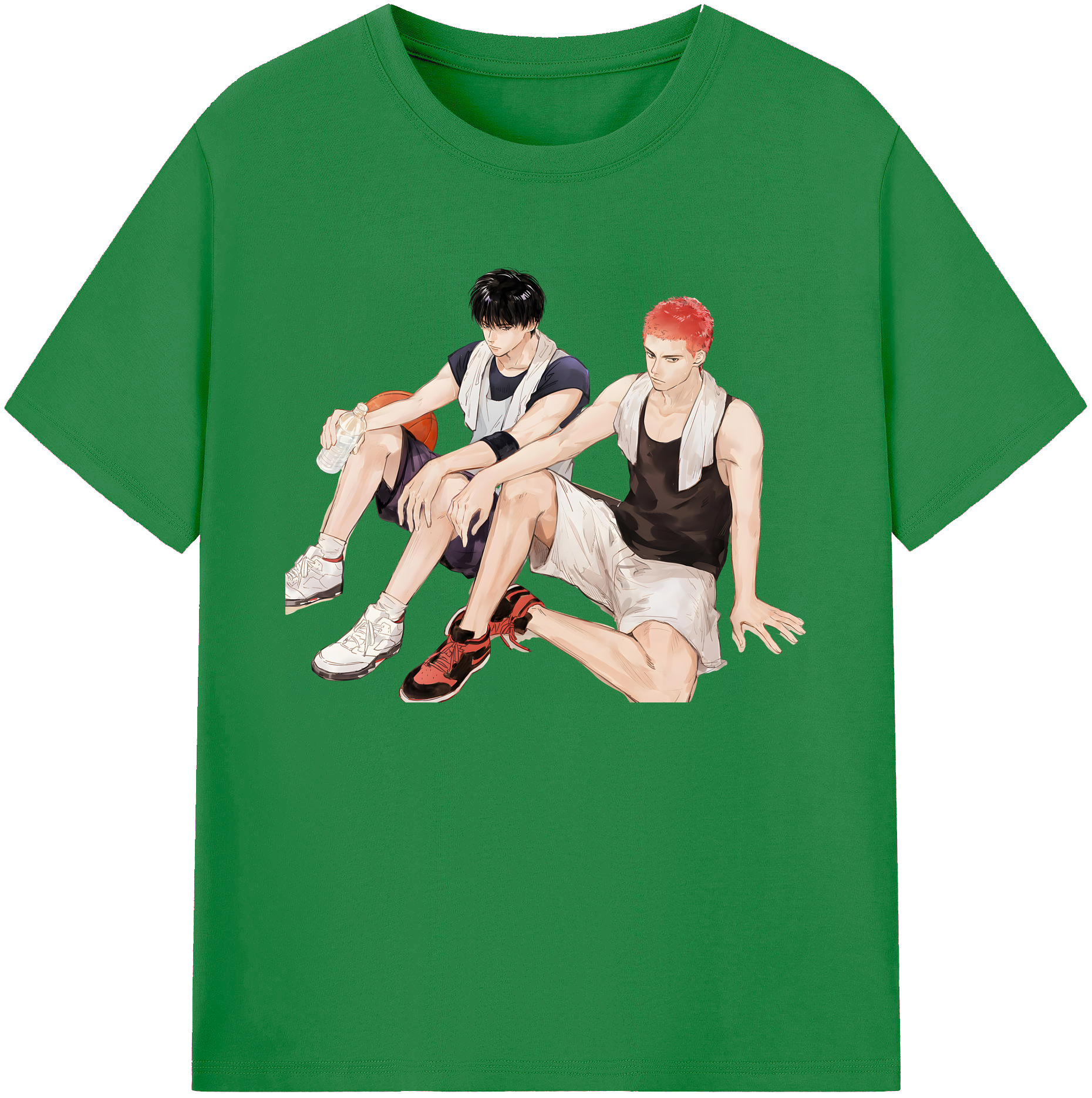 （画像用） SLAM DUNK／スラムダンク 綿100％ メンズ半袖Tシャツ｜肌触りやわらか＆通気性