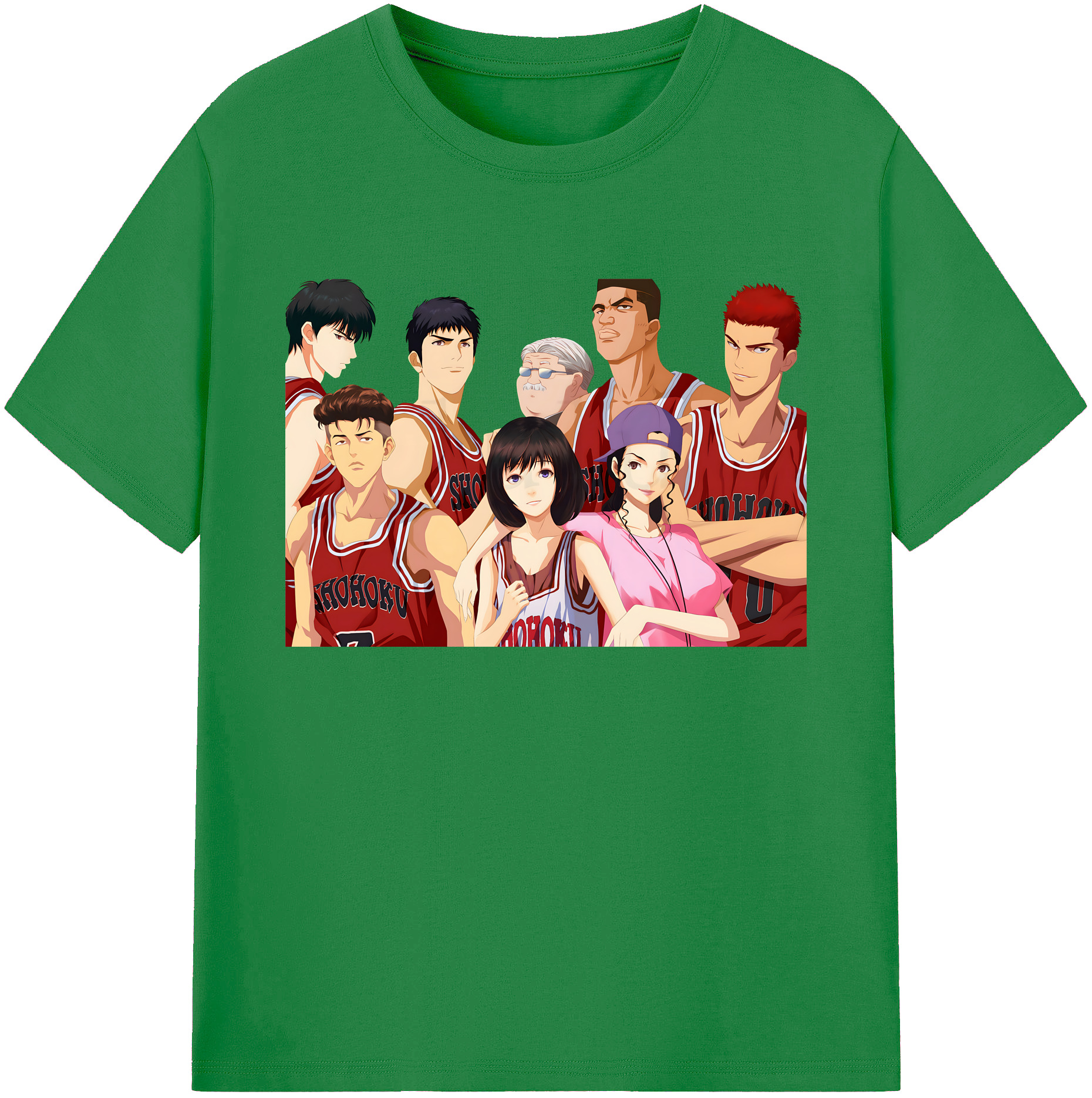 （画像用） SLAM DUNK／スラムダンク 綿100％ メンズ半袖Tシャツ｜肌触りやわらか＆通気性