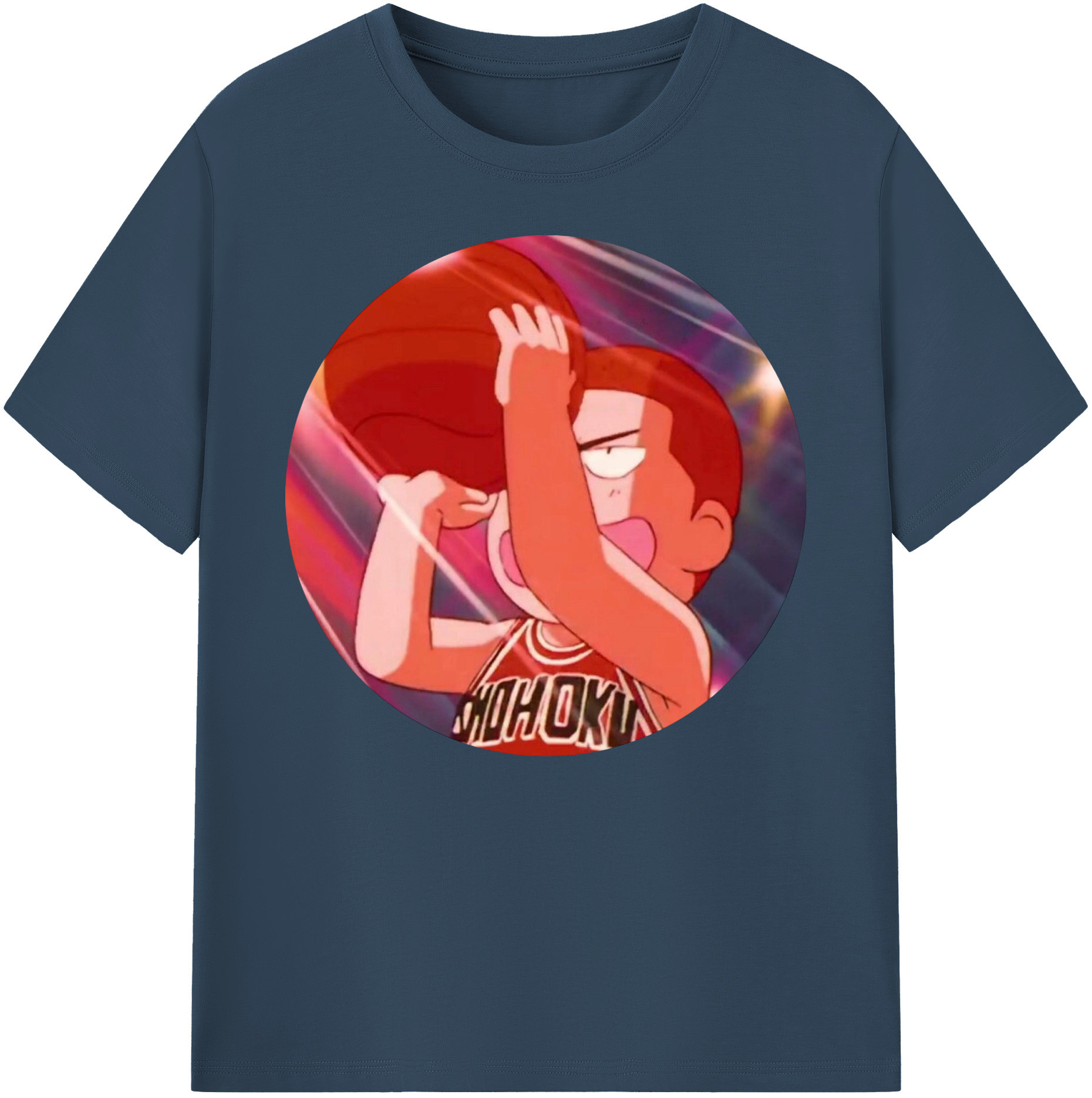 （画像用） SLAM DUNK／スラムダンク 綿100％ メンズ半袖Tシャツ｜肌触りやわらか＆通気性
