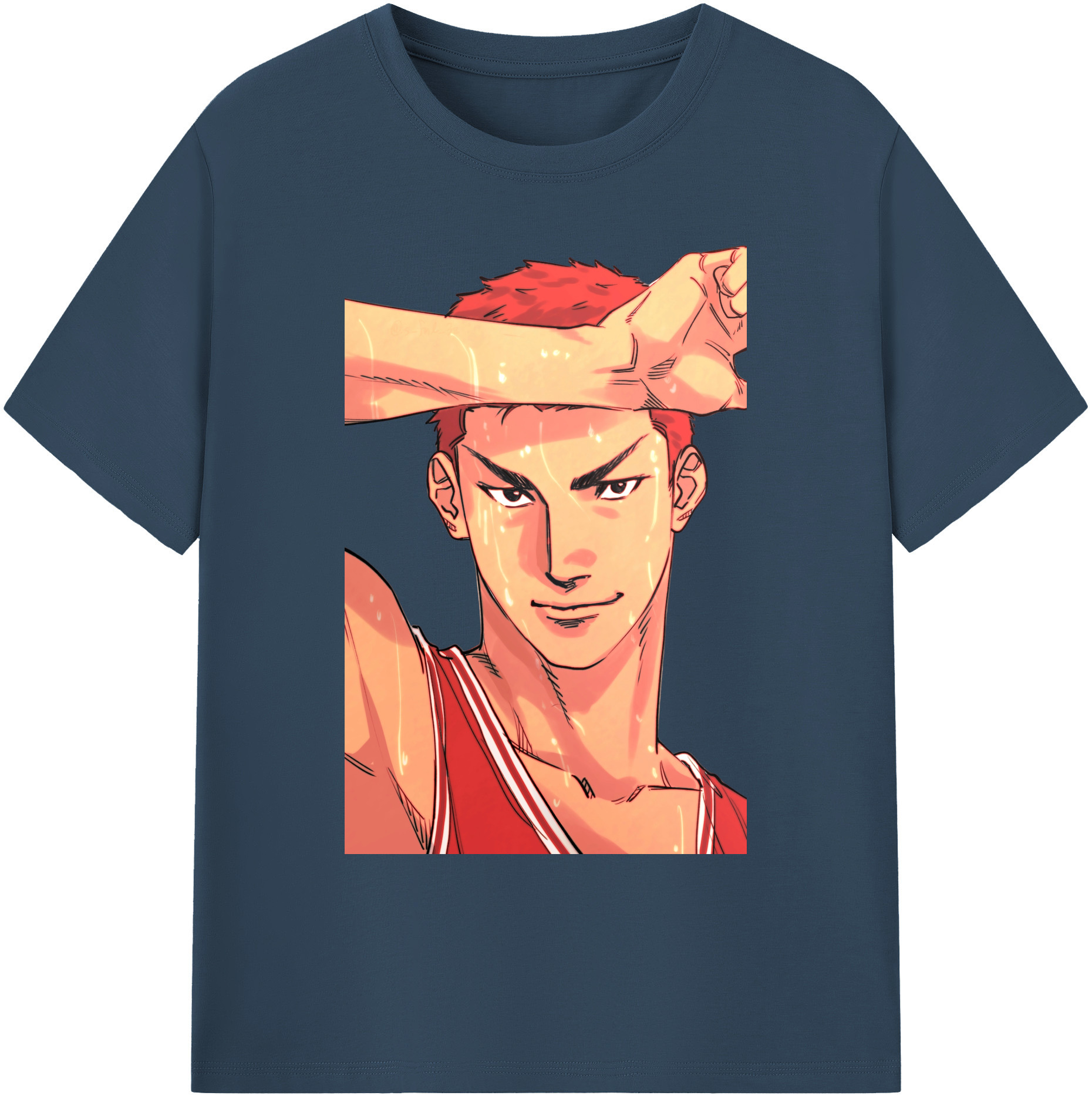 （画像用） SLAM DUNK／スラムダンク 綿100％ メンズ半袖Tシャツ｜肌触りやわらか＆通気性