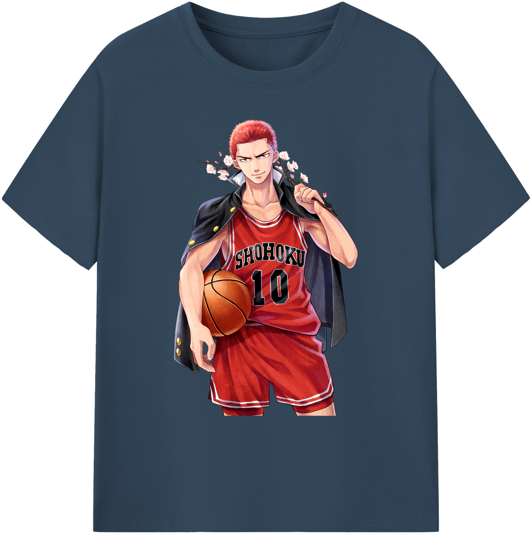 （画像用） SLAM DUNK／スラムダンク 綿100％ メンズ半袖Tシャツ｜肌触りやわらか＆通気性