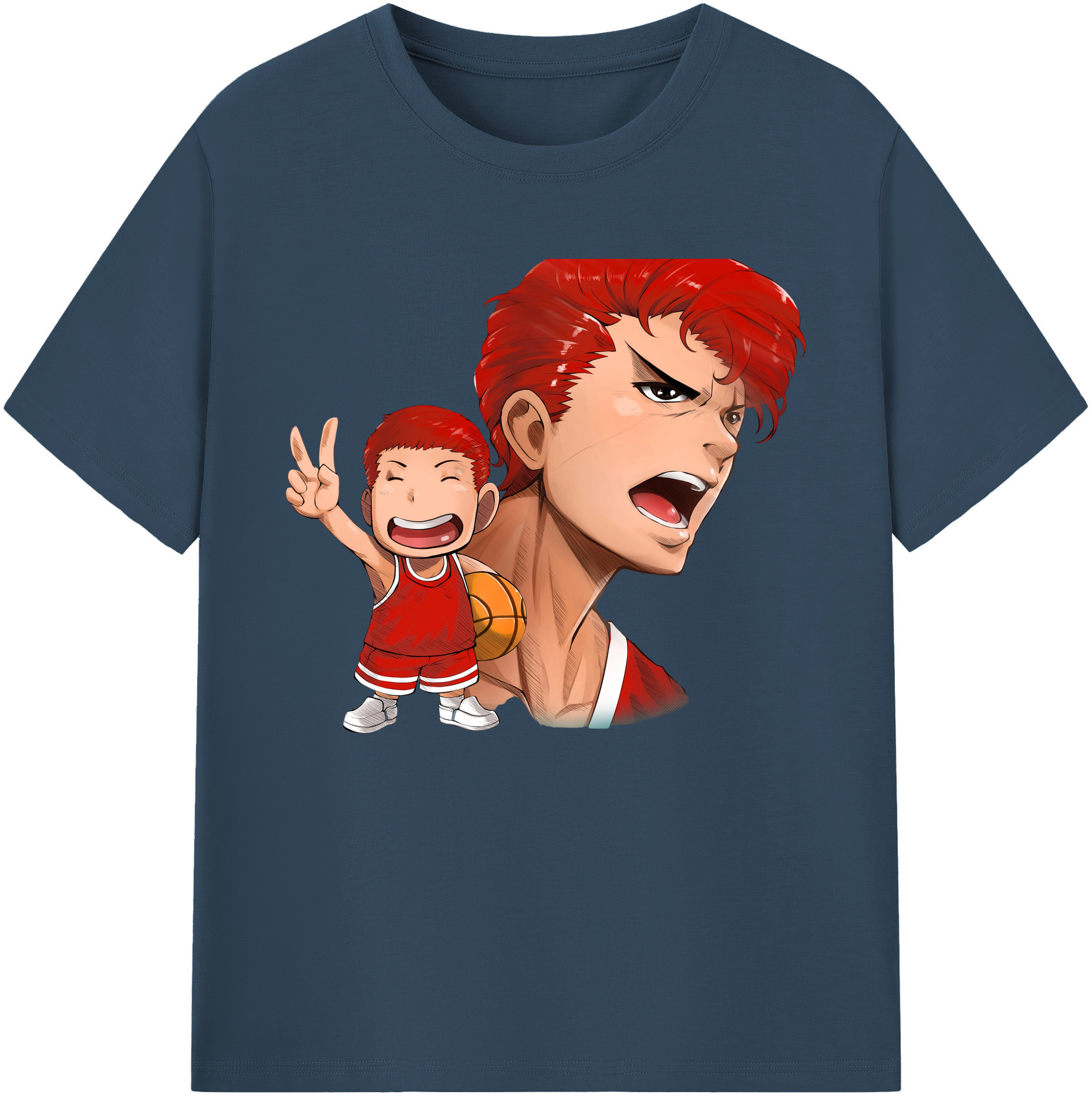 （画像用） SLAM DUNK／スラムダンク 綿100％ メンズ半袖Tシャツ｜肌触りやわらか＆通気性