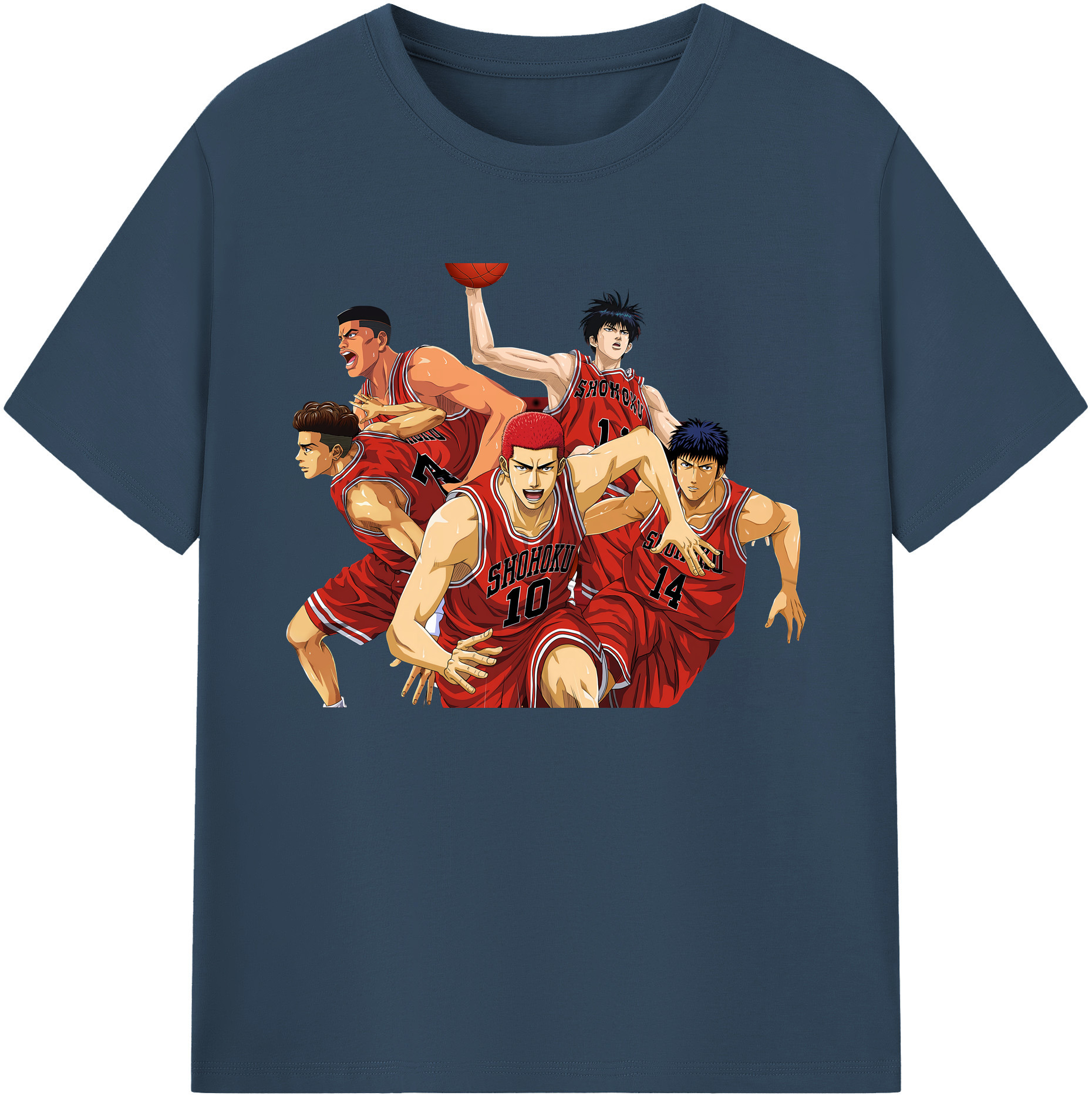 （画像用） SLAM DUNK／スラムダンク 綿100％ メンズ半袖Tシャツ｜肌触りやわらか＆通気性