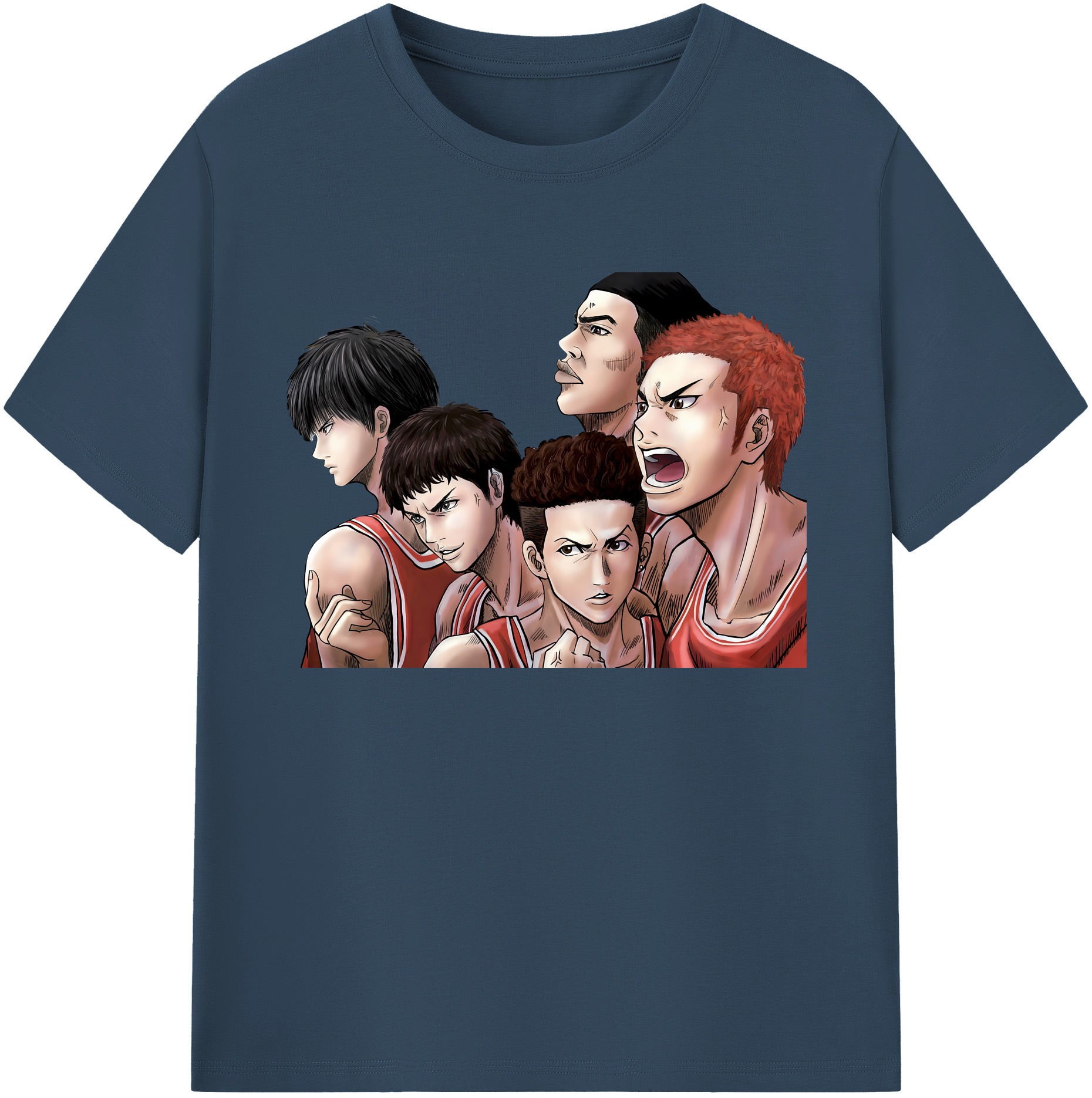 （画像用） SLAM DUNK／スラムダンク 綿100％ メンズ半袖Tシャツ｜肌触りやわらか＆通気性
