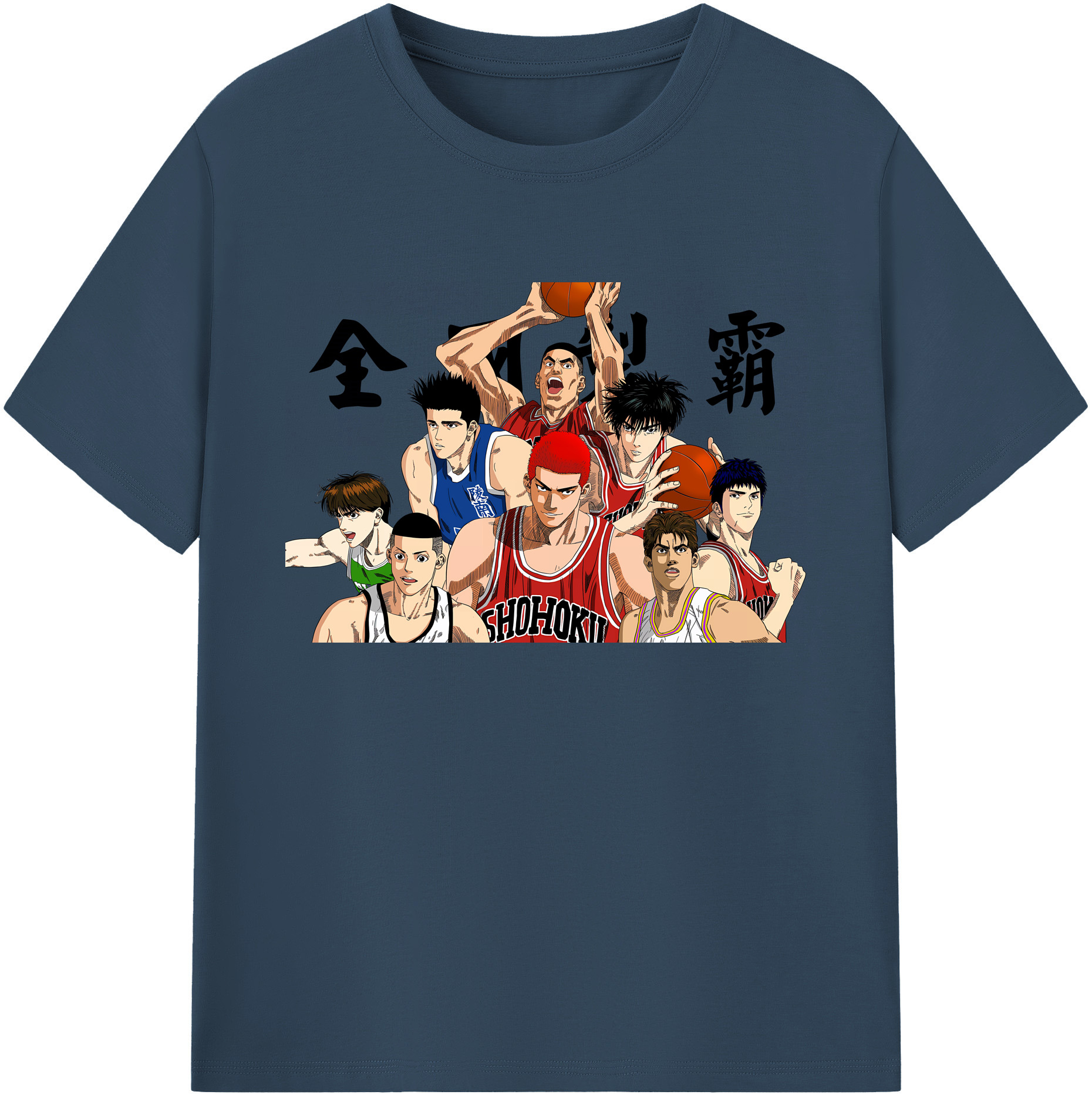（画像用） SLAM DUNK／スラムダンク 綿100％ メンズ半袖Tシャツ｜肌触りやわらか＆通気性