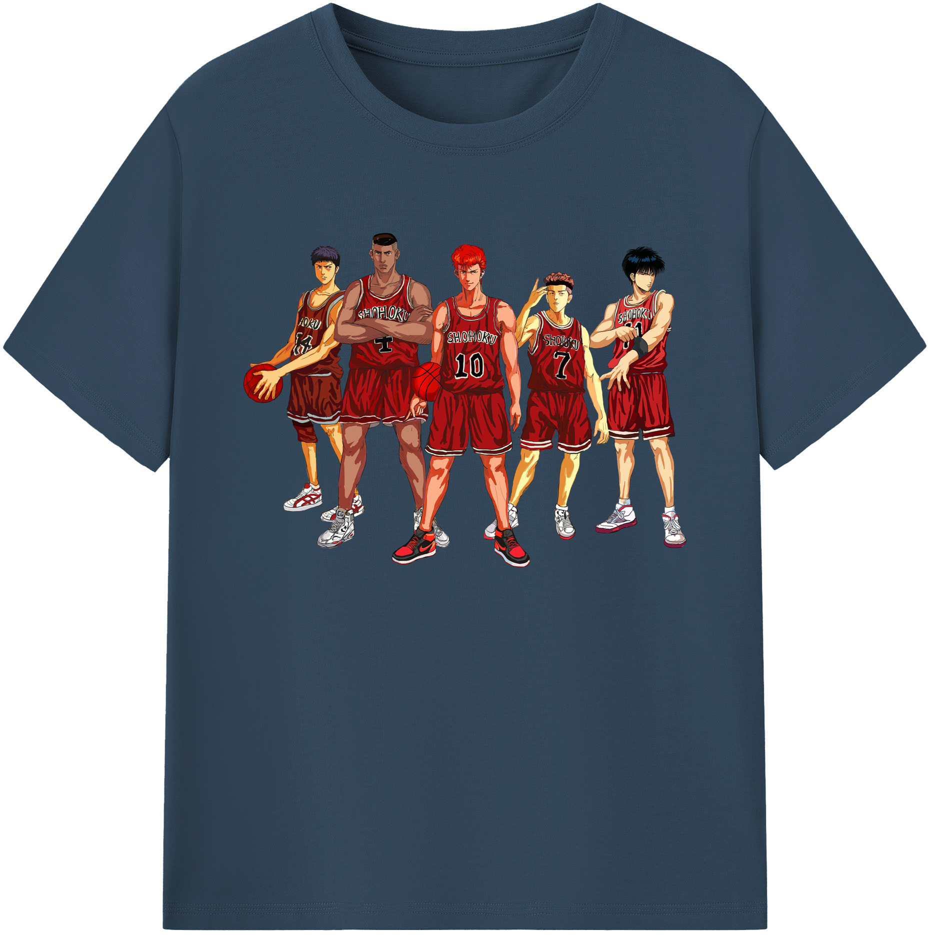 （画像用） SLAM DUNK／スラムダンク 綿100％ メンズ半袖Tシャツ｜肌触りやわらか＆通気性