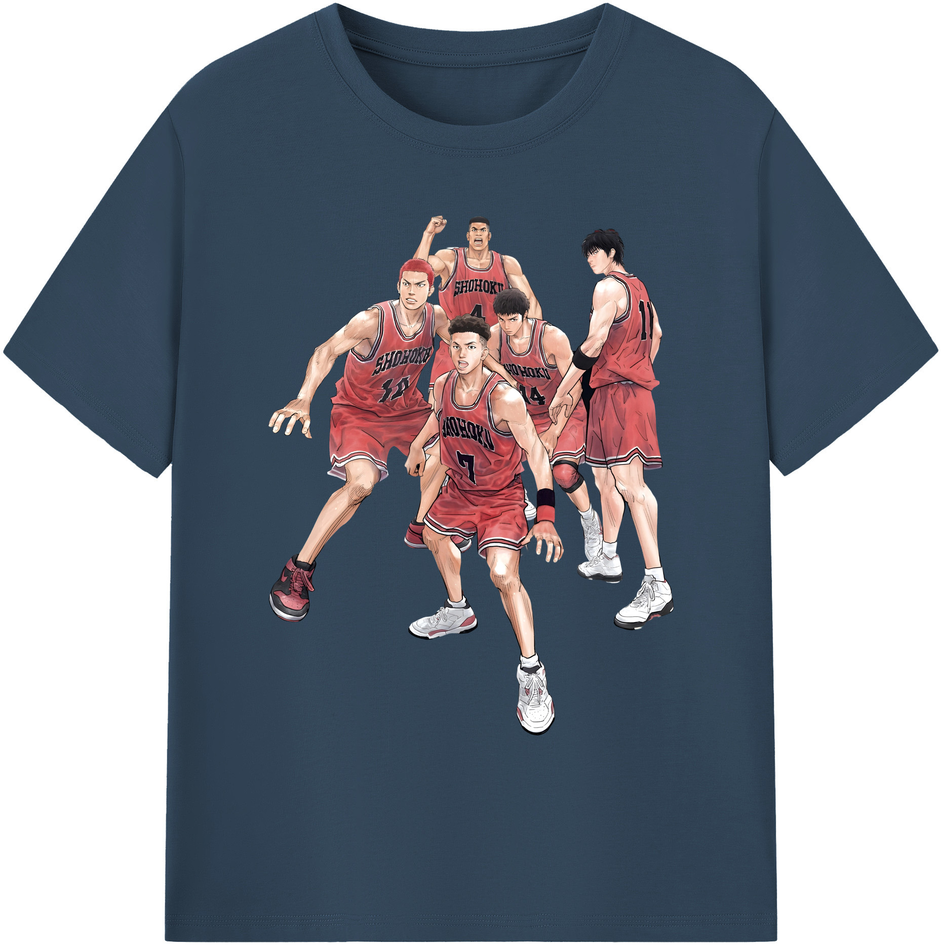 （画像用） SLAM DUNK／スラムダンク 綿100％ メンズ半袖Tシャツ｜肌触りやわらか＆通気性