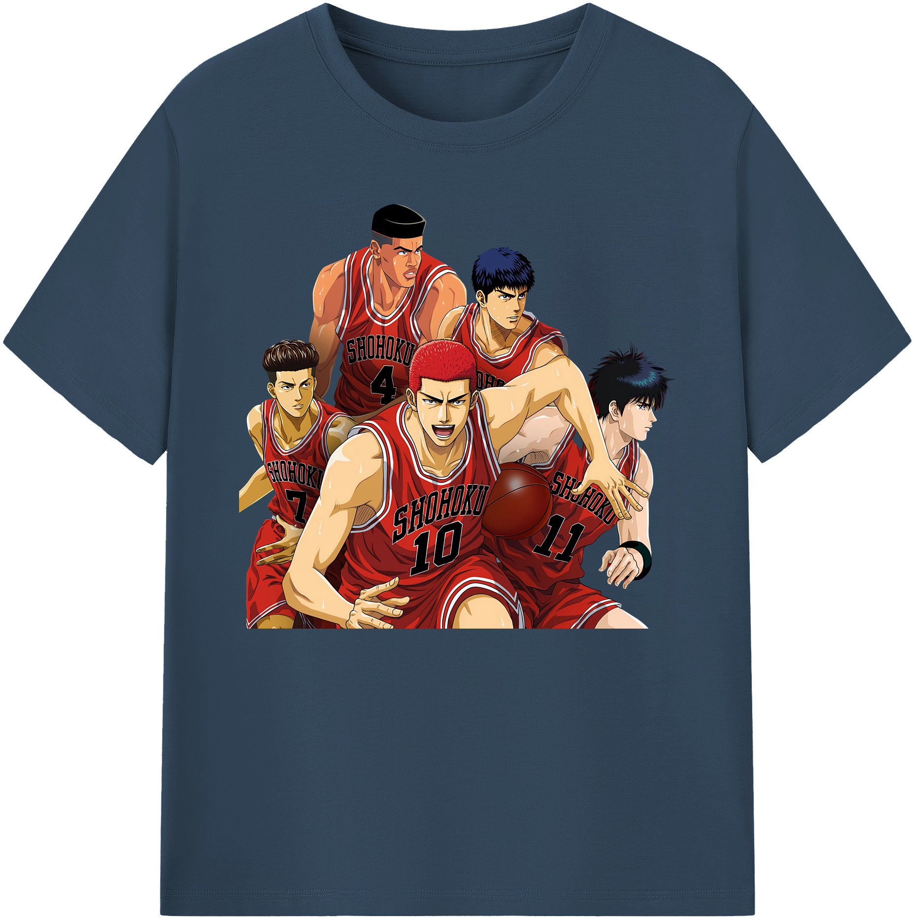 （画像用） SLAM DUNK／スラムダンク 綿100％ メンズ半袖Tシャツ｜肌触りやわらか＆通気性