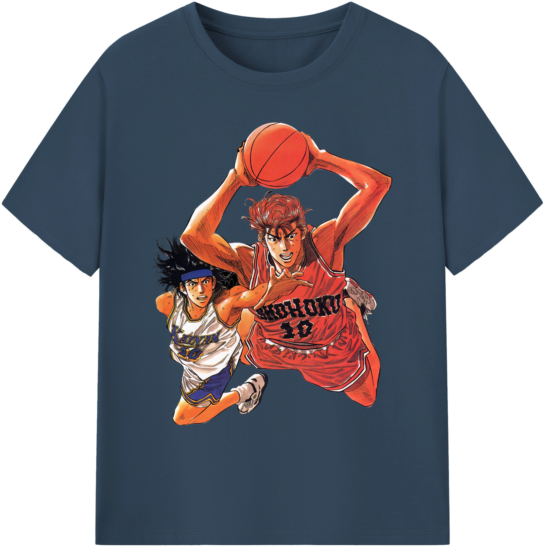 （画像用） SLAM DUNK／スラムダンク 綿100％ メンズ半袖Tシャツ｜肌触りやわらか＆通気性