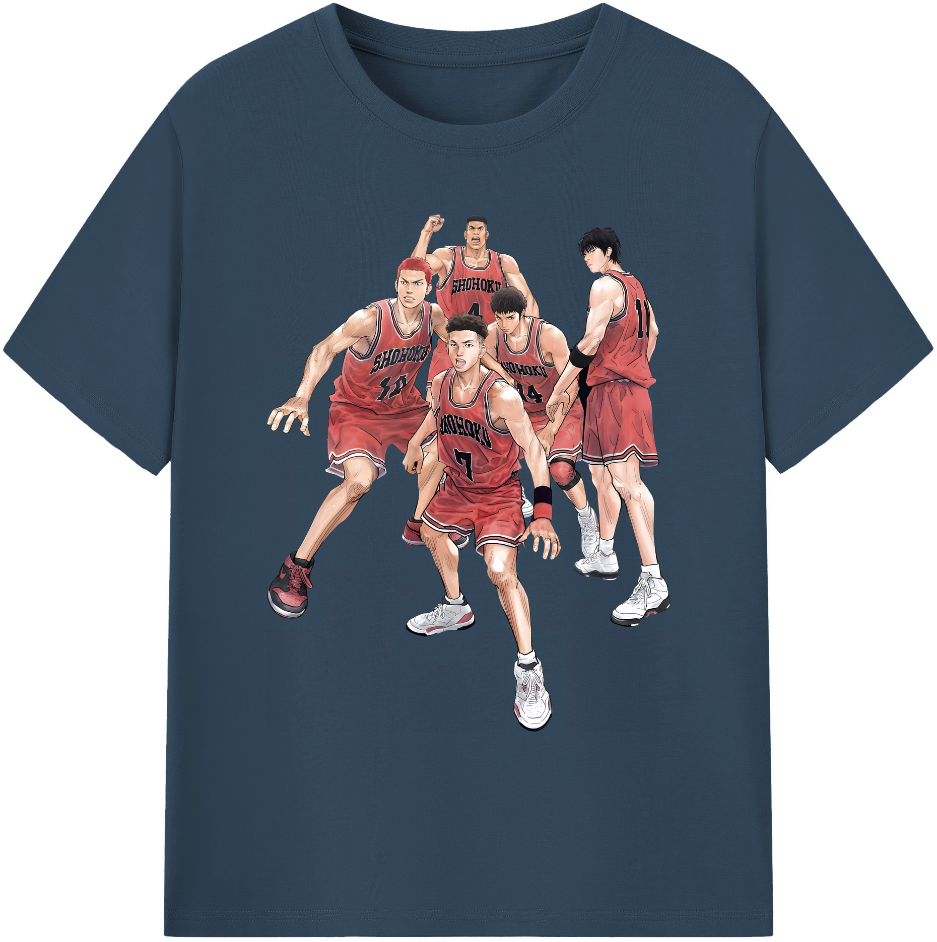 （画像用） SLAM DUNK／スラムダンク 綿100％ メンズ半袖Tシャツ｜肌触りやわらか＆通気性