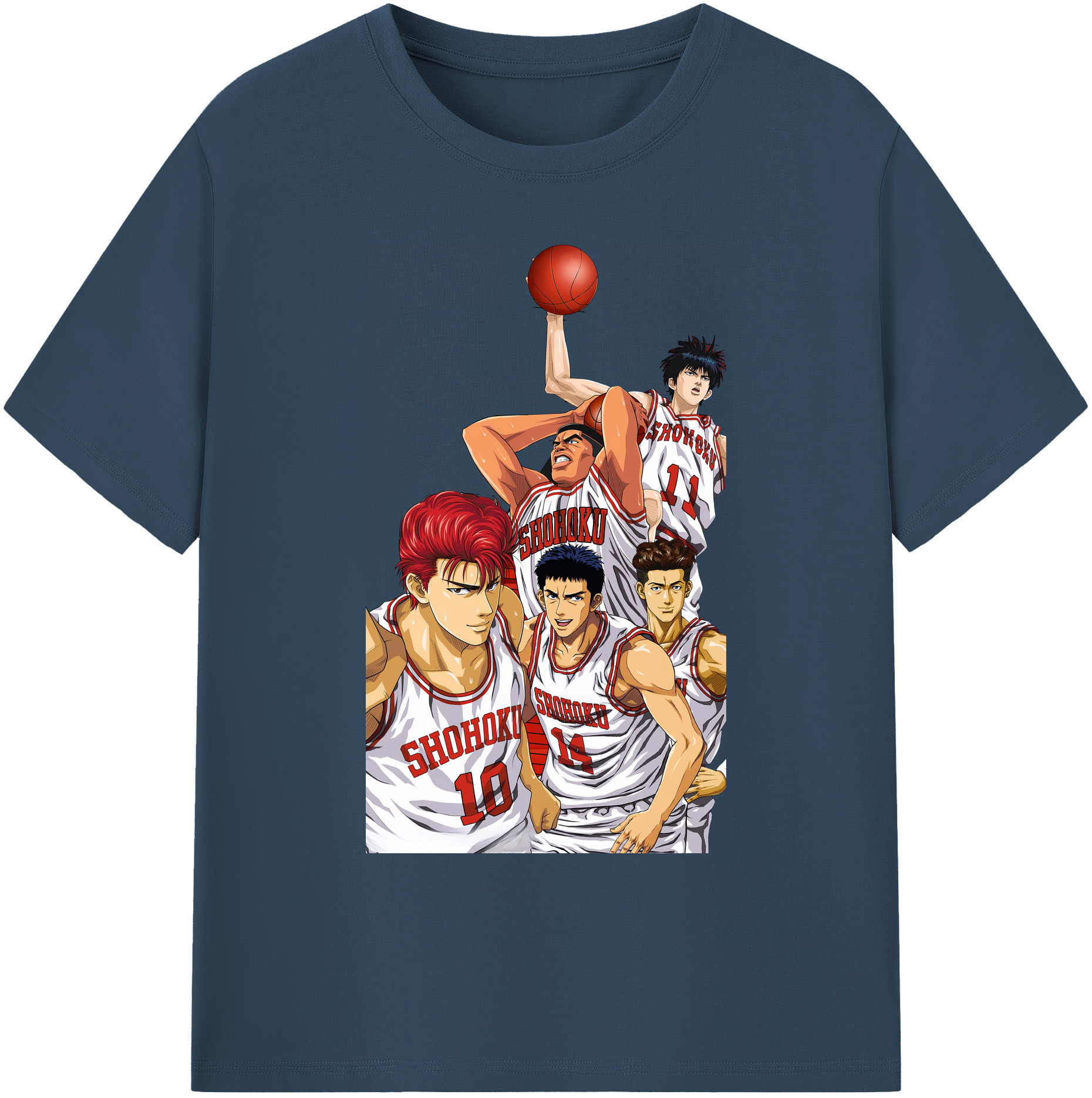 （画像用） SLAM DUNK／スラムダンク 綿100％ メンズ半袖Tシャツ｜肌触りやわらか＆通気性