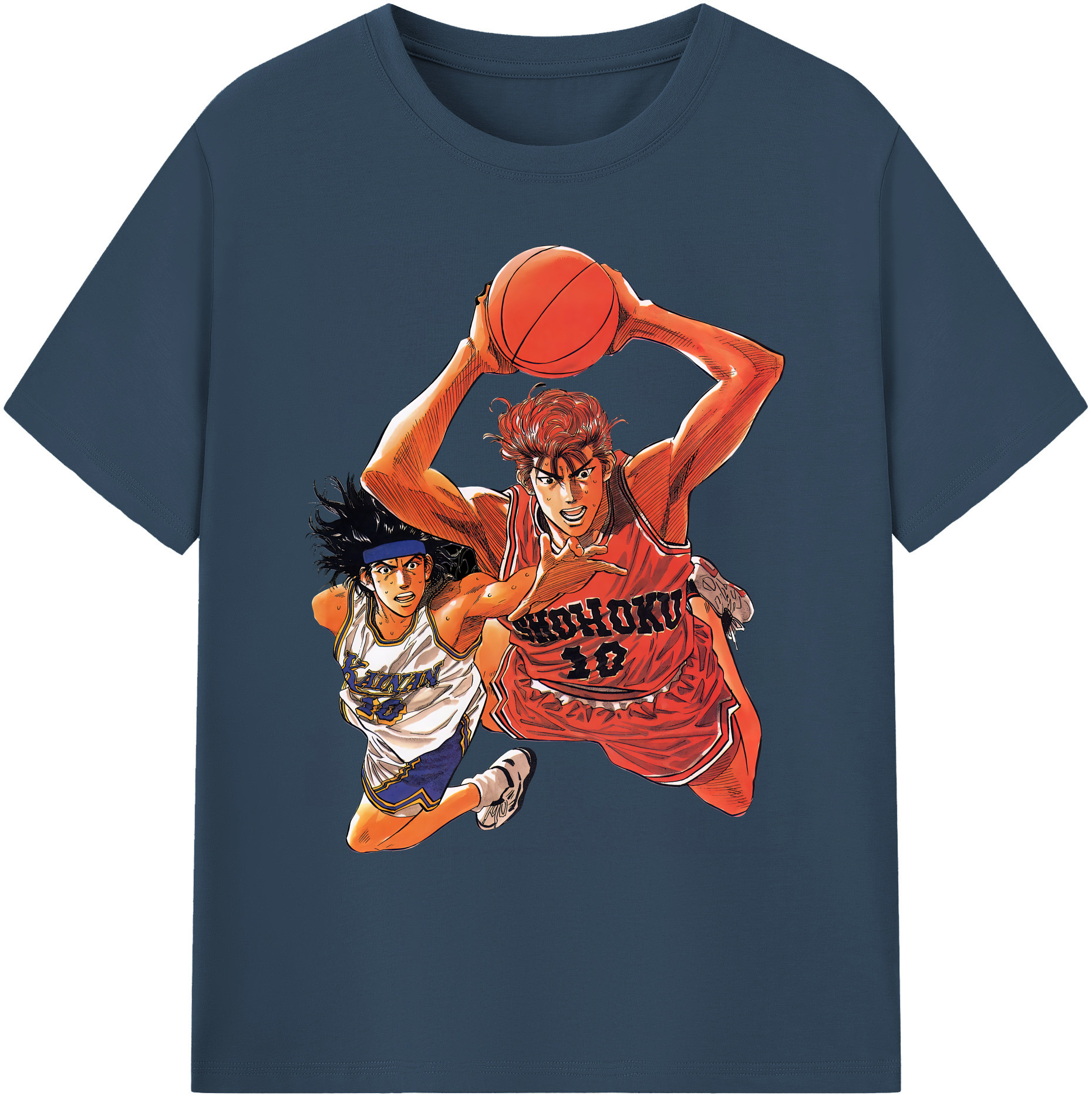 （画像用） SLAM DUNK／スラムダンク 綿100％ メンズ半袖Tシャツ｜肌触りやわらか＆通気性