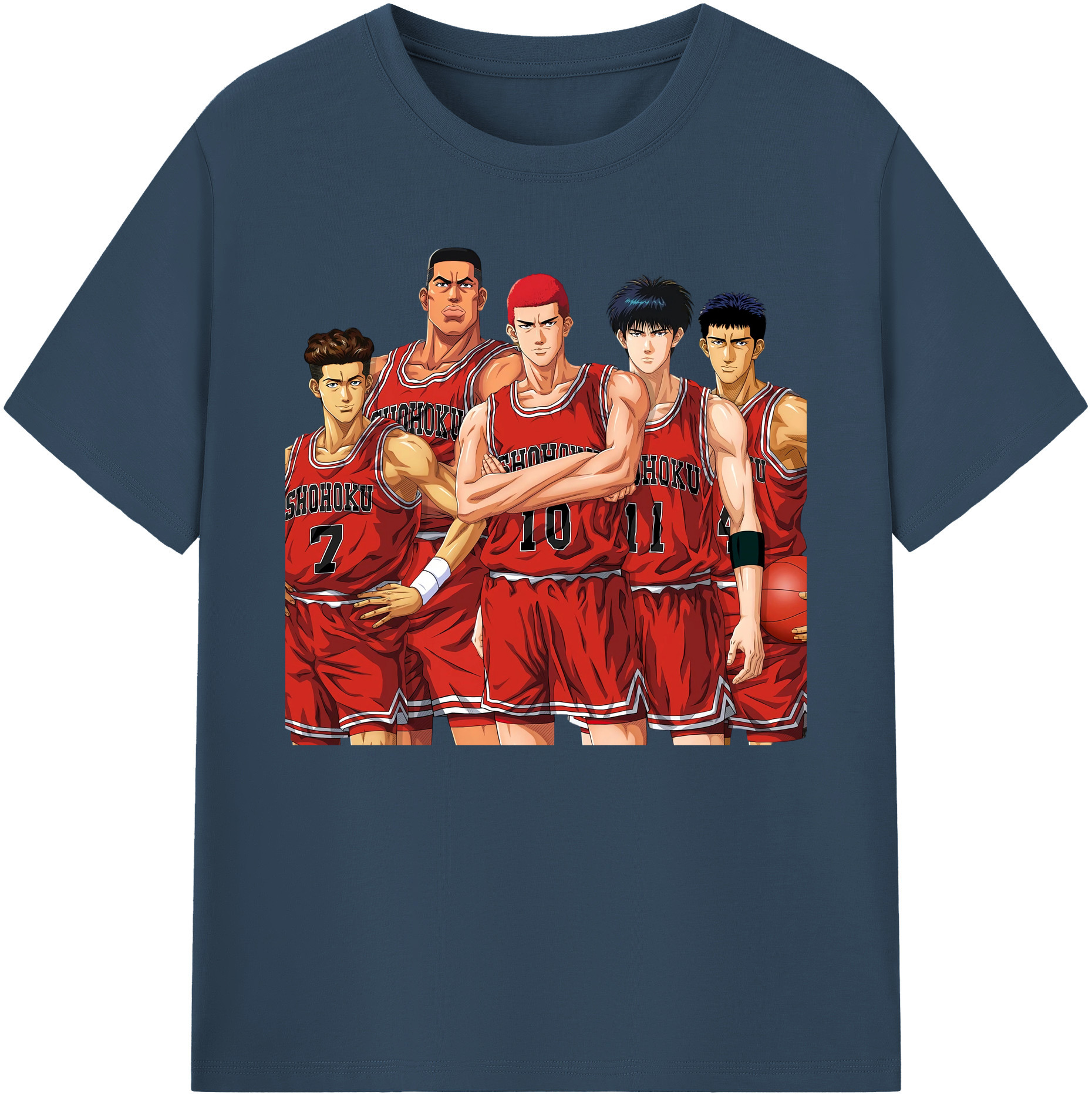 （画像用） SLAM DUNK／スラムダンク 綿100％ メンズ半袖Tシャツ｜肌触りやわらか＆通気性