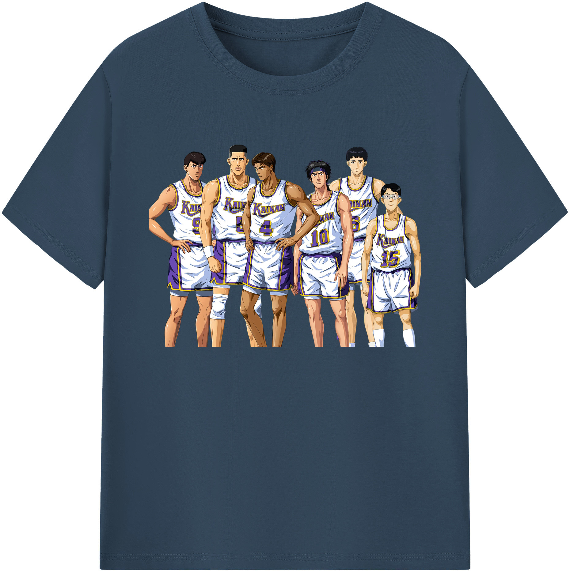 （画像用） SLAM DUNK／スラムダンク 綿100％ メンズ半袖Tシャツ｜肌触りやわらか＆通気性