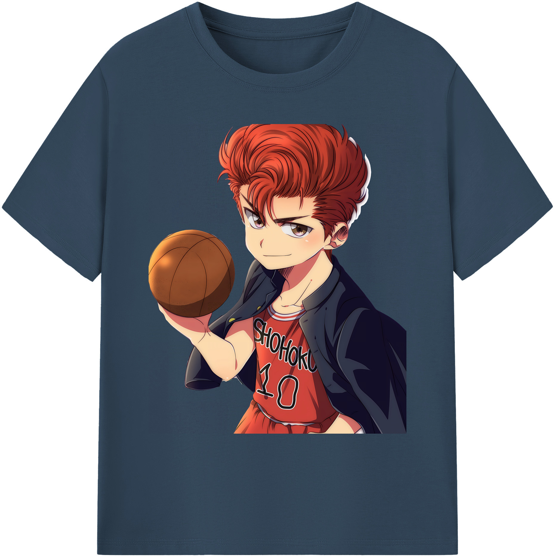 （画像用） SLAM DUNK／スラムダンク 綿100％ メンズ半袖Tシャツ｜肌触りやわらか＆通気性