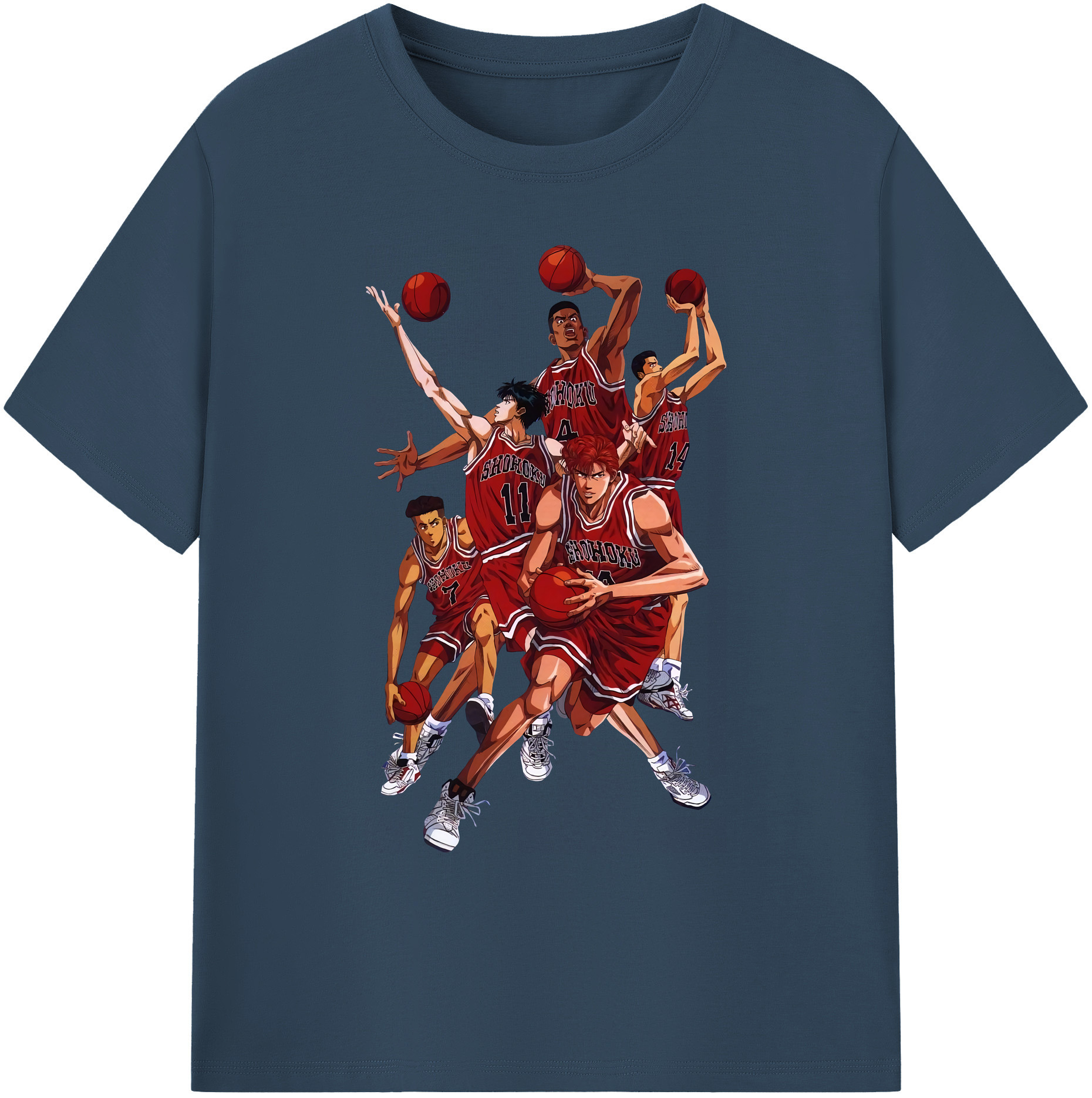 （画像用） SLAM DUNK／スラムダンク 綿100％ メンズ半袖Tシャツ｜肌触りやわらか＆通気性