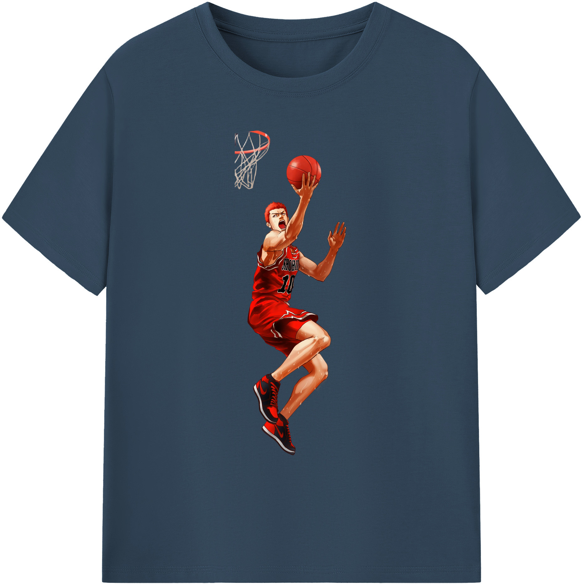 （画像用） SLAM DUNK／スラムダンク 綿100％ メンズ半袖Tシャツ｜肌触りやわらか＆通気性