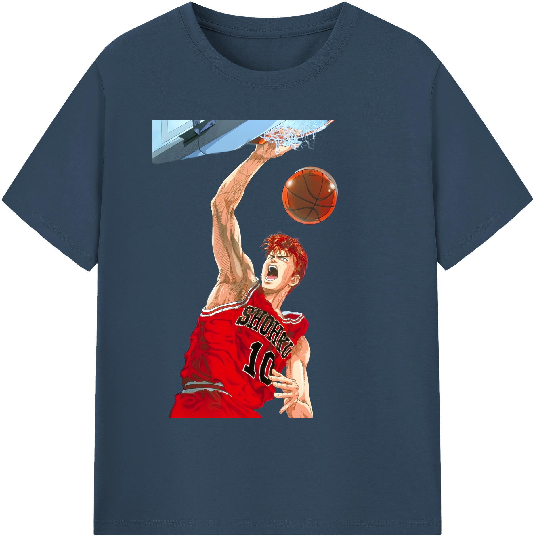 （画像用） SLAM DUNK／スラムダンク 綿100％ メンズ半袖Tシャツ｜肌触りやわらか＆通気性