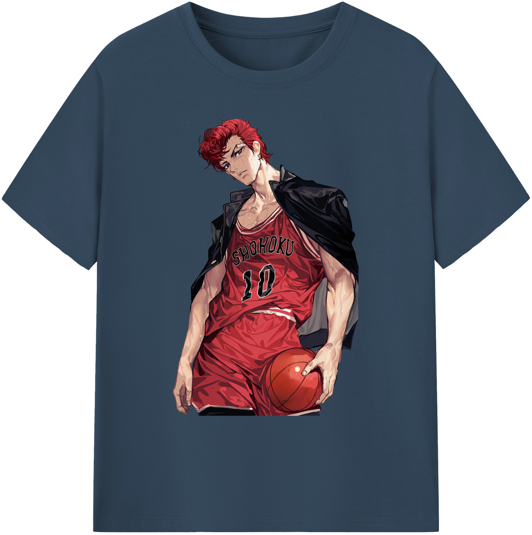 （画像用） SLAM DUNK／スラムダンク 綿100％ メンズ半袖Tシャツ｜肌触りやわらか＆通気性