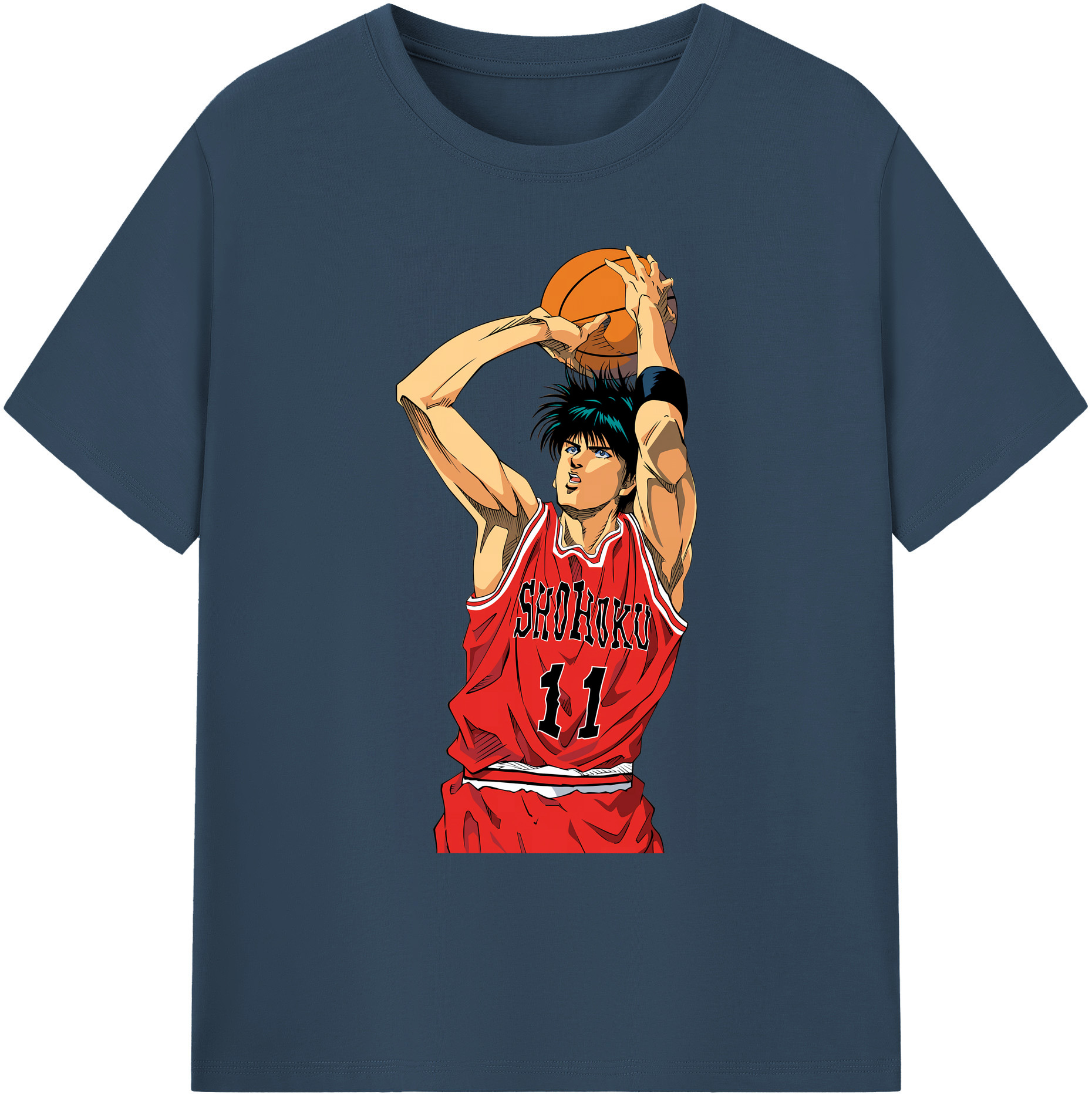 （画像用） SLAM DUNK／スラムダンク 綿100％ メンズ半袖Tシャツ｜肌触りやわらか＆通気性