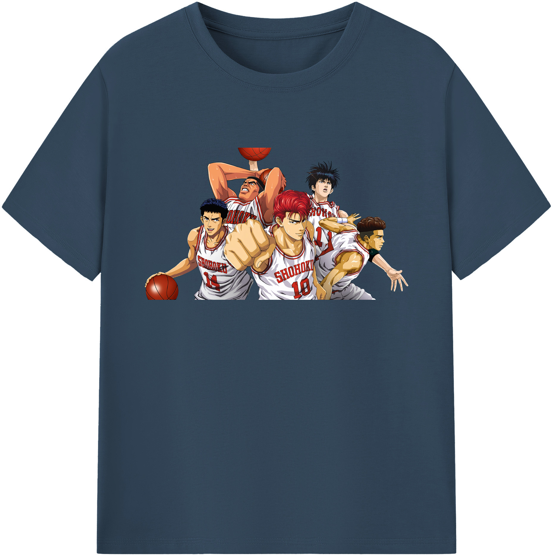 （画像用） SLAM DUNK／スラムダンク 綿100％ メンズ半袖Tシャツ｜肌触りやわらか＆通気性