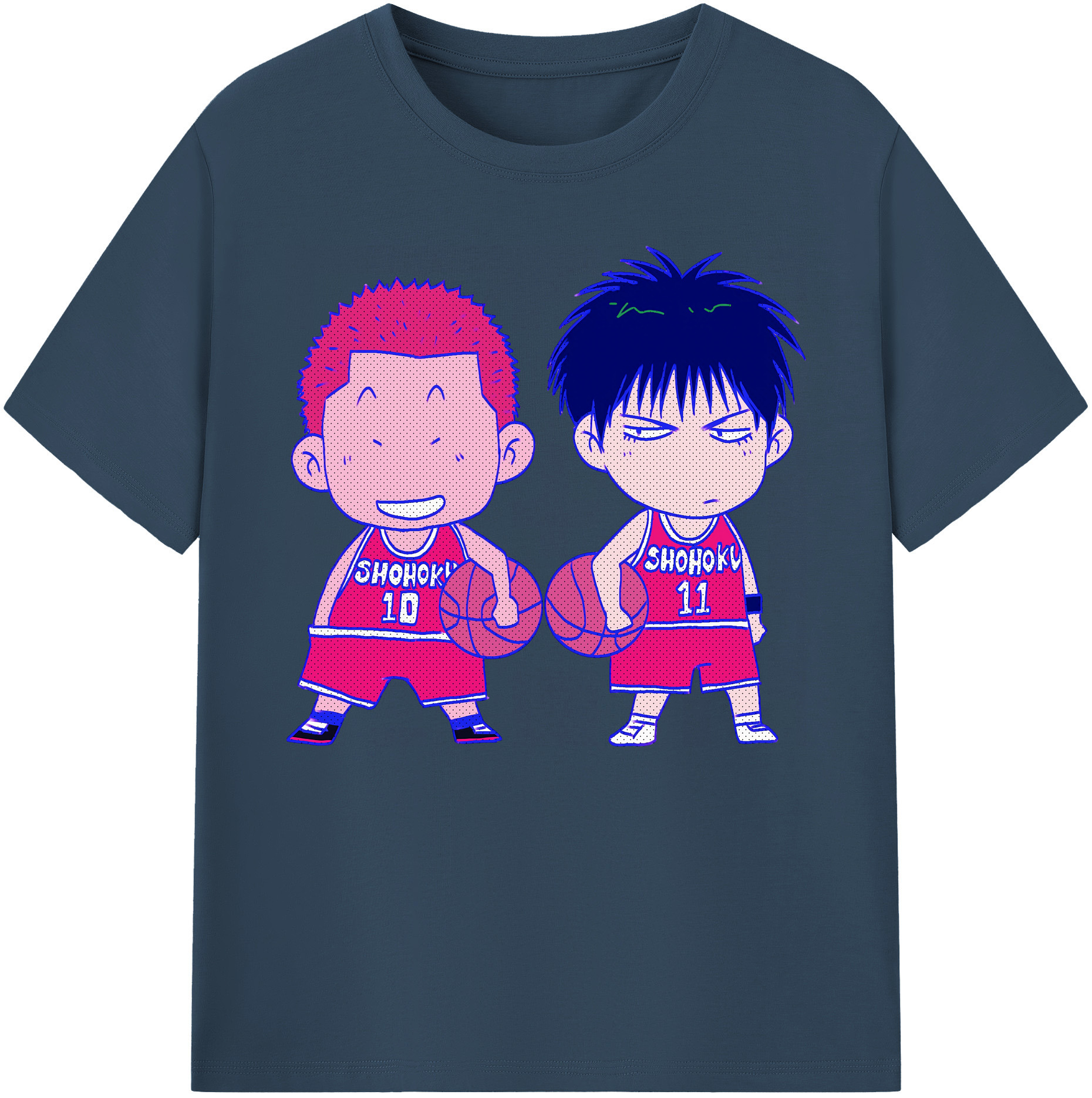 （画像用） SLAM DUNK／スラムダンク 綿100％ メンズ半袖Tシャツ｜肌触りやわらか＆通気性