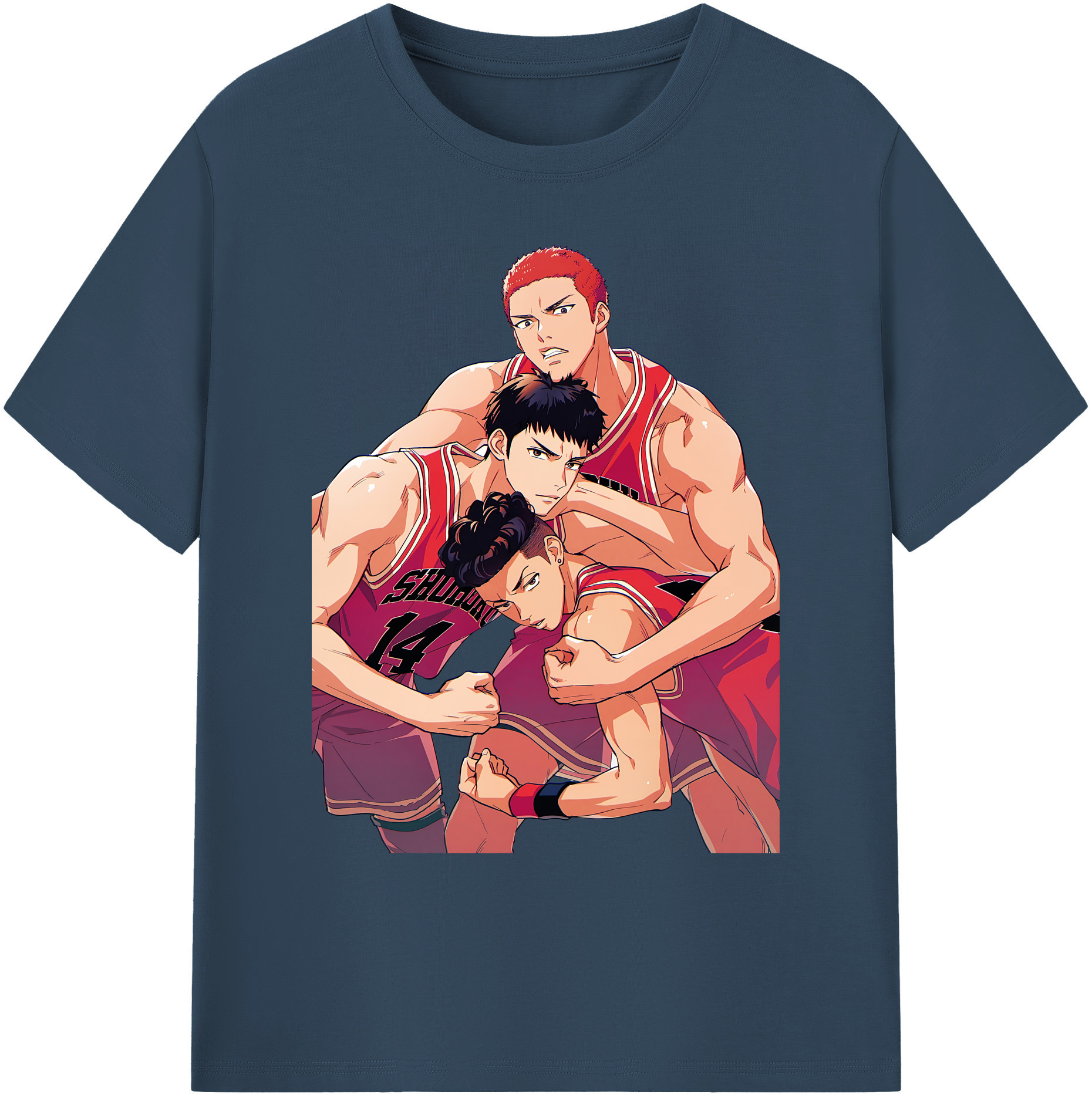（画像用） SLAM DUNK／スラムダンク 綿100％ メンズ半袖Tシャツ｜肌触りやわらか＆通気性