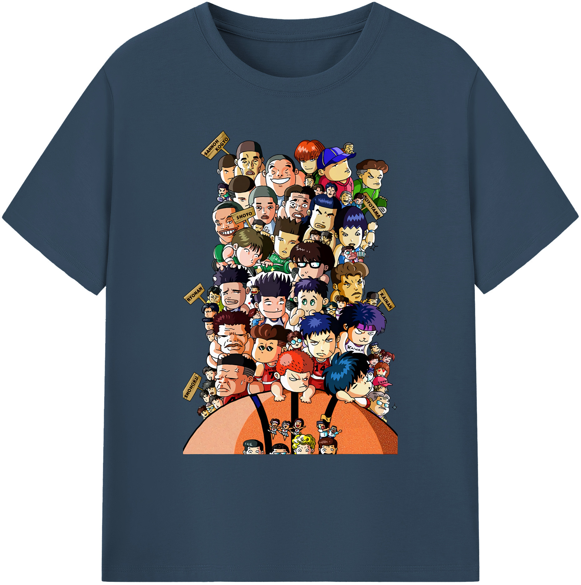 （画像用） SLAM DUNK／スラムダンク 綿100％ メンズ半袖Tシャツ｜肌触りやわらか＆通気性