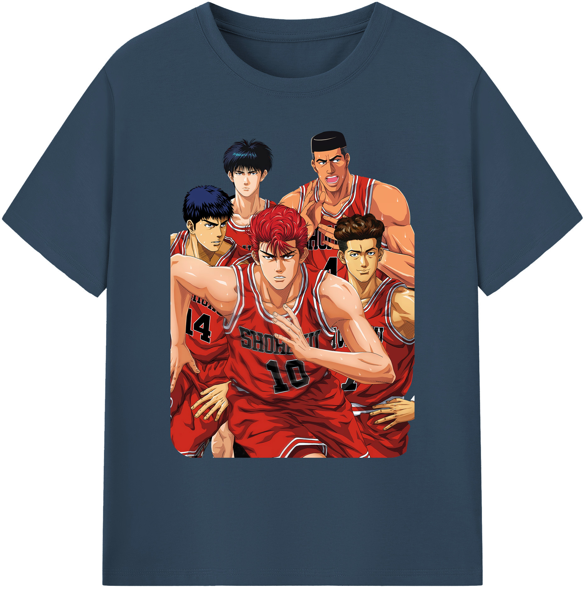 （画像用） SLAM DUNK／スラムダンク 綿100％ メンズ半袖Tシャツ｜肌触りやわらか＆通気性