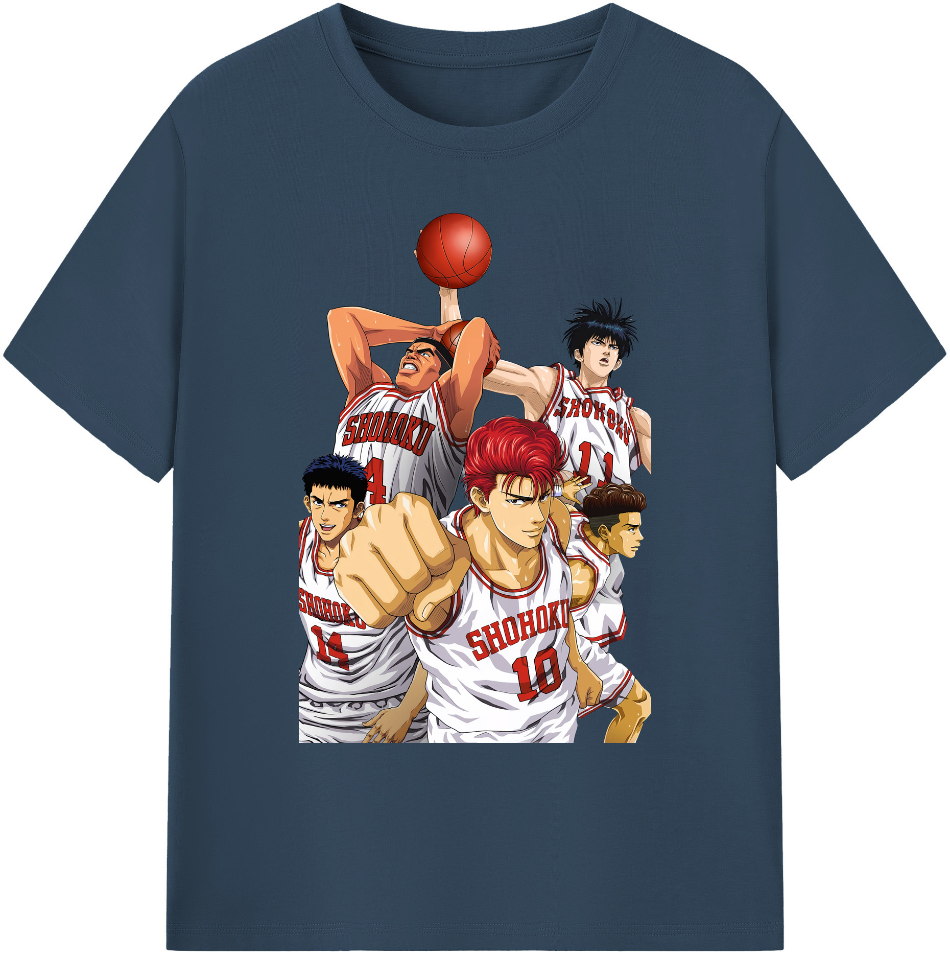 （画像用） SLAM DUNK／スラムダンク 綿100％ メンズ半袖Tシャツ｜肌触りやわらか＆通気性
