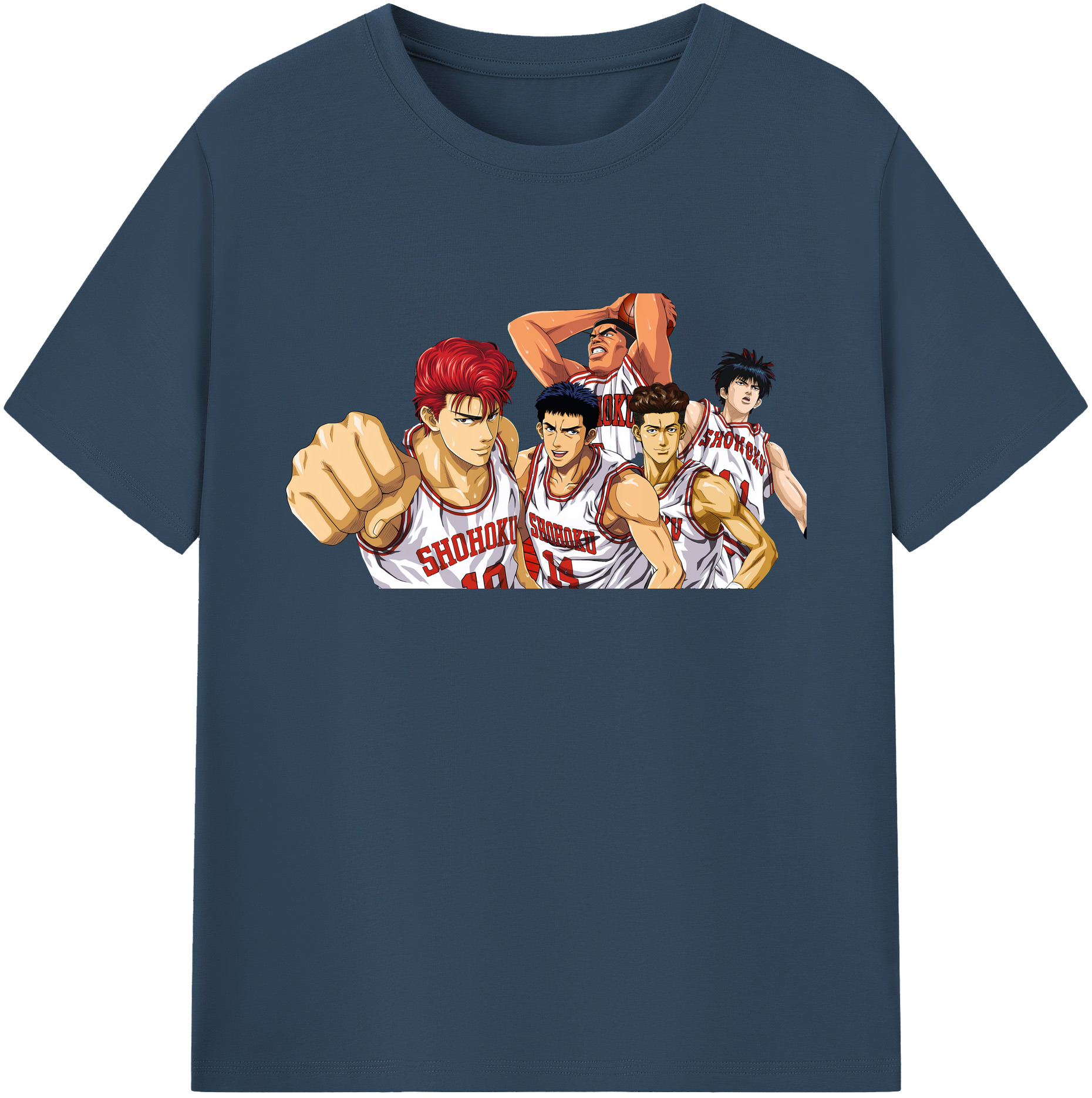 （画像用） SLAM DUNK／スラムダンク 綿100％ メンズ半袖Tシャツ｜肌触りやわらか＆通気性