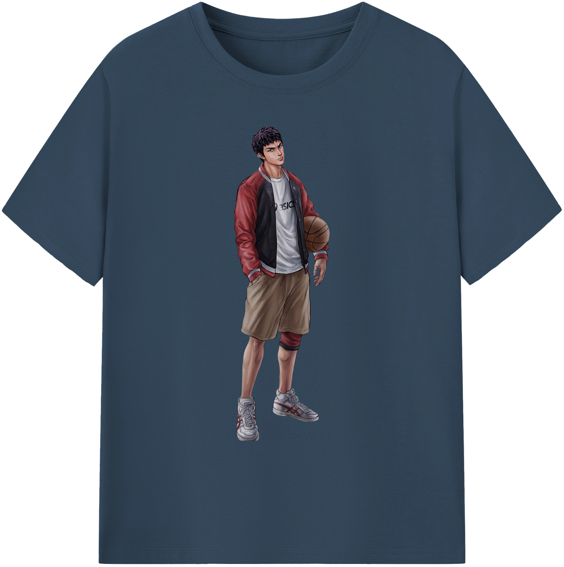 （画像用） SLAM DUNK／スラムダンク 綿100％ メンズ半袖Tシャツ｜肌触りやわらか＆通気性