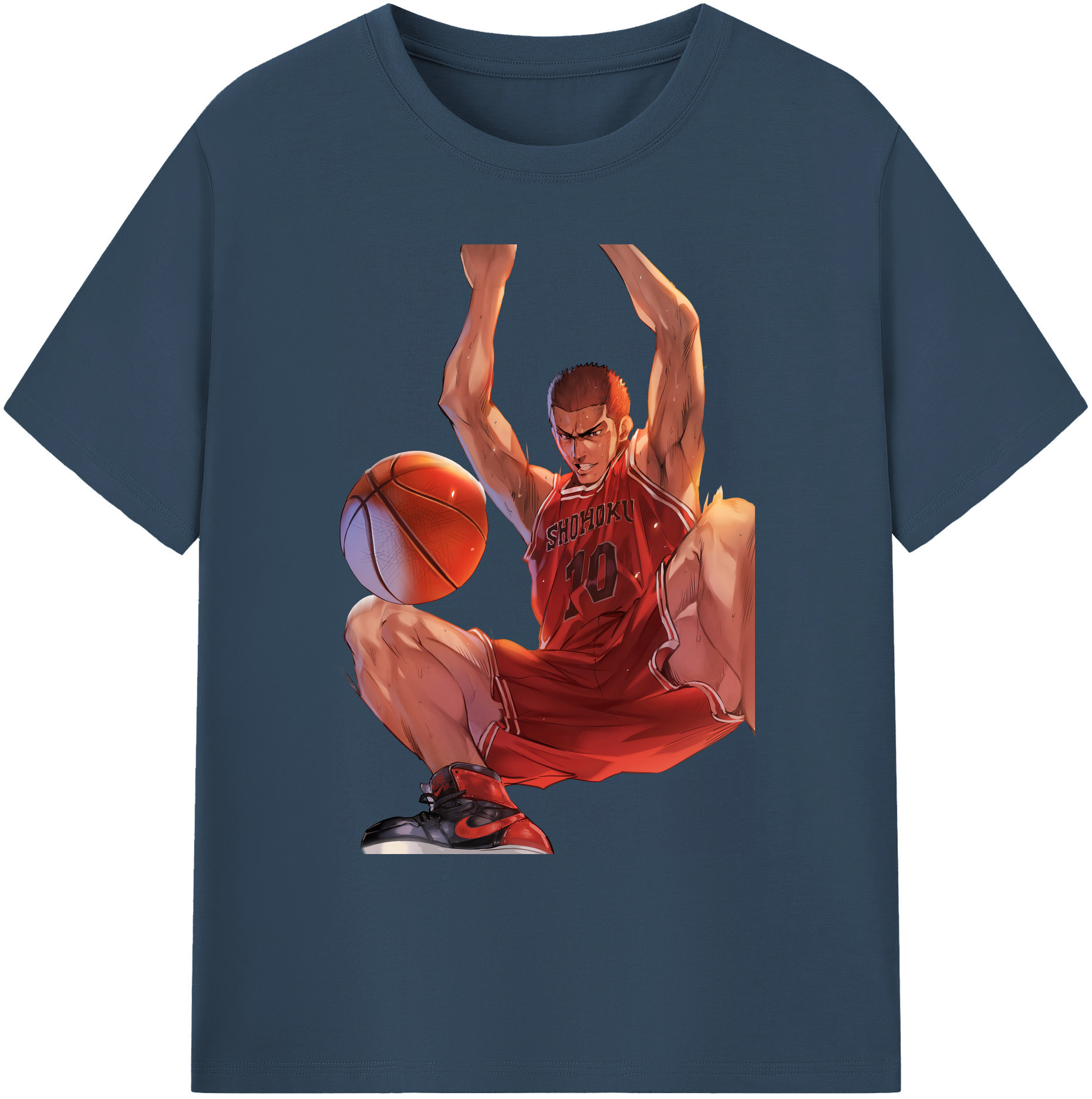 （画像用） SLAM DUNK／スラムダンク 綿100％ メンズ半袖Tシャツ｜肌触りやわらか＆通気性