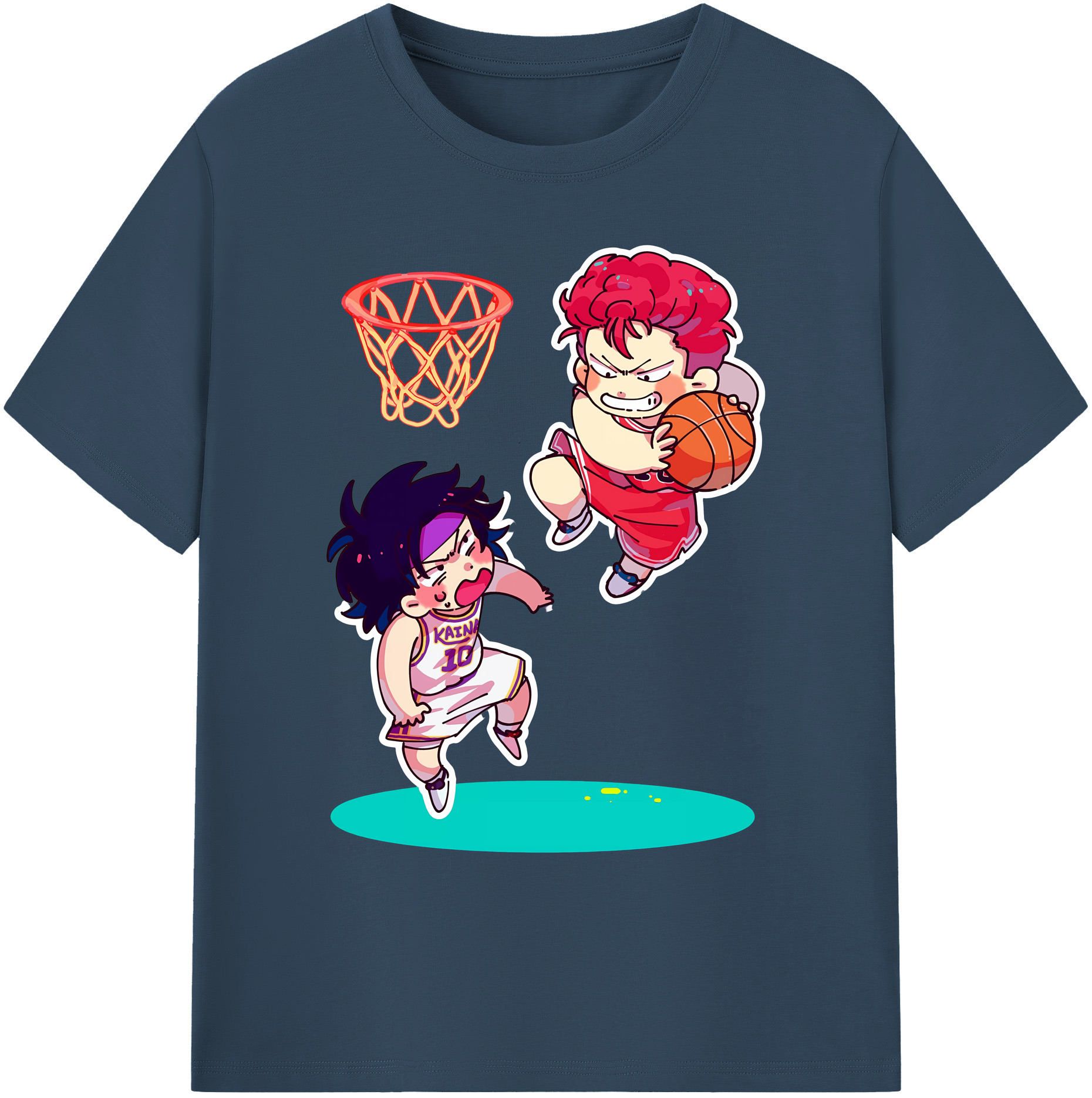 （画像用） SLAM DUNK／スラムダンク 綿100％ メンズ半袖Tシャツ｜肌触りやわらか＆通気性