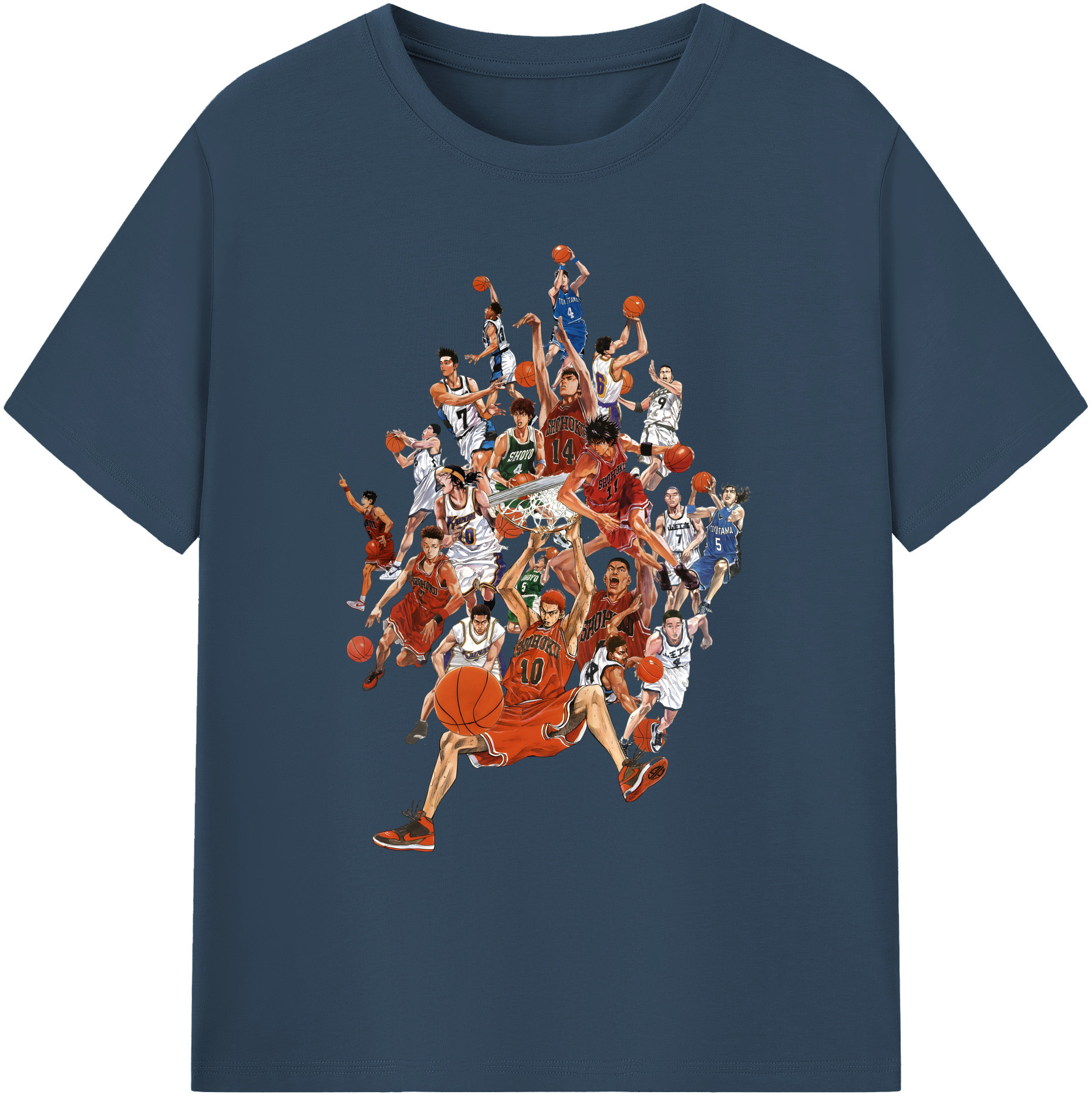 （画像用） SLAM DUNK／スラムダンク 綿100％ メンズ半袖Tシャツ｜肌触りやわらか＆通気性
