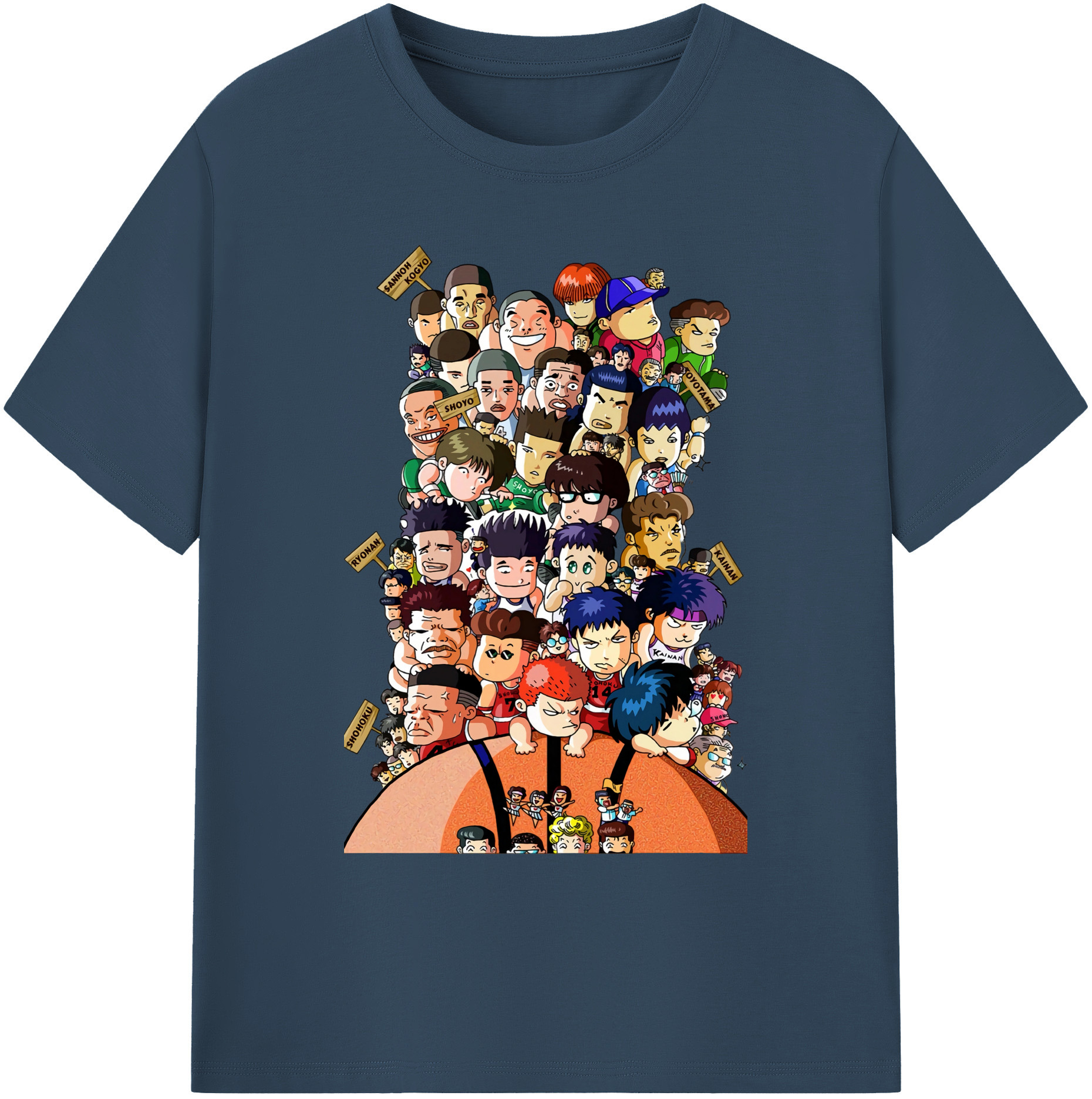 （画像用） SLAM DUNK／スラムダンク 綿100％ メンズ半袖Tシャツ｜肌触りやわらか＆通気性