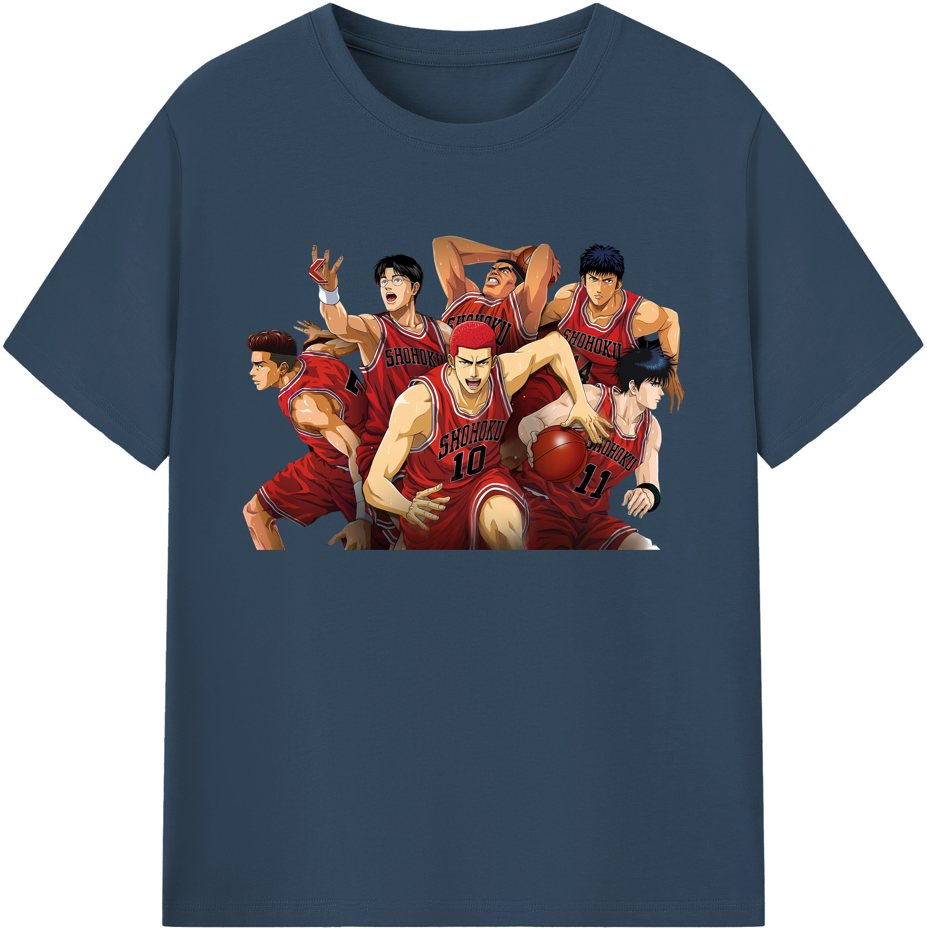 （画像用） SLAM DUNK／スラムダンク 綿100％ メンズ半袖Tシャツ｜肌触りやわらか＆通気性