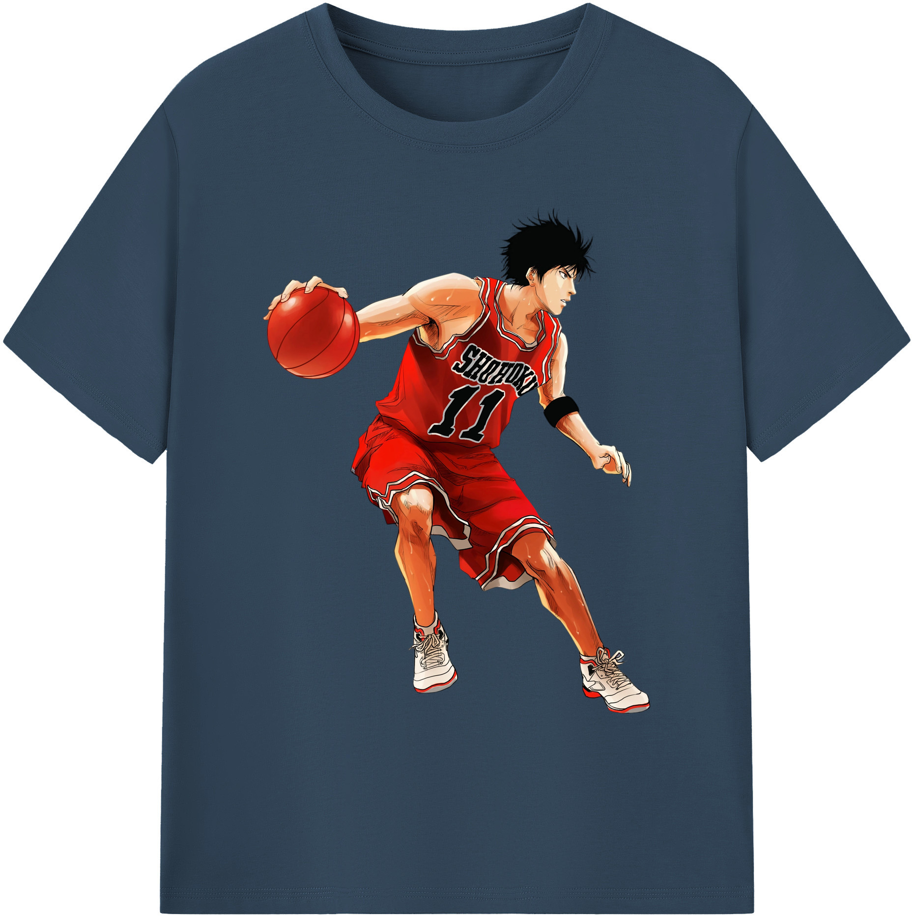 （画像用） SLAM DUNK／スラムダンク 綿100％ メンズ半袖Tシャツ｜肌触りやわらか＆通気性