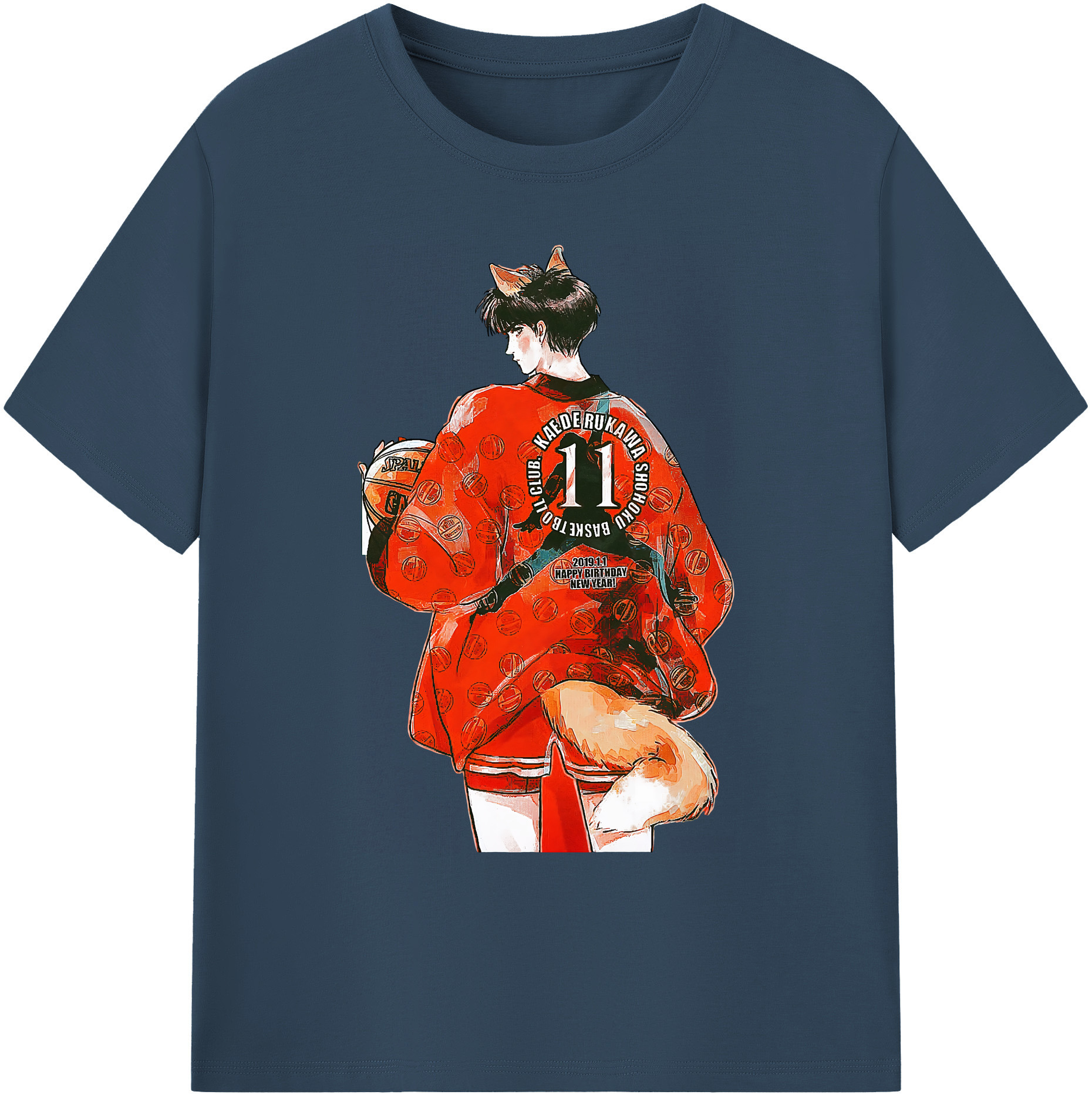 （画像用） SLAM DUNK／スラムダンク 綿100％ メンズ半袖Tシャツ｜肌触りやわらか＆通気性