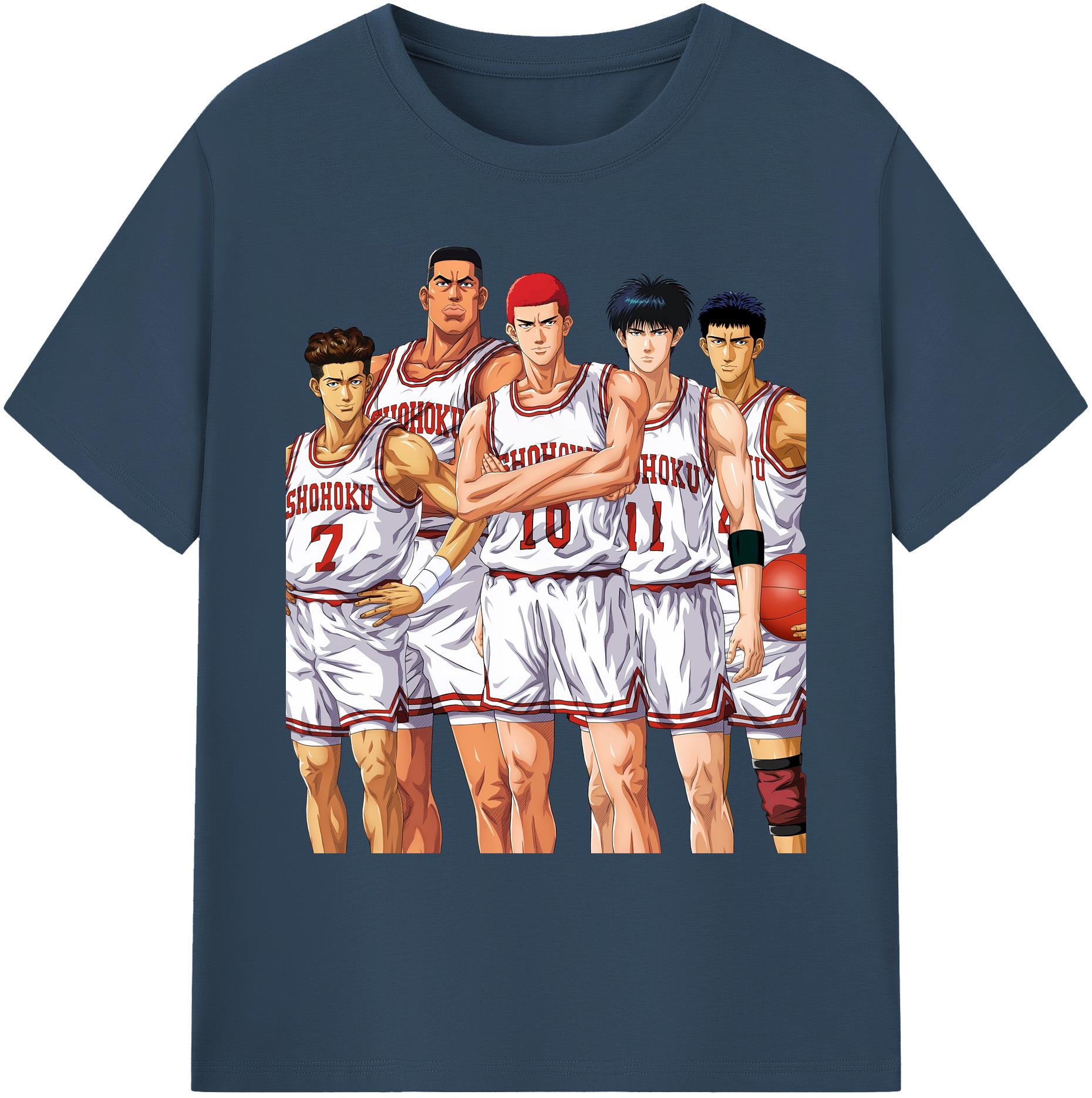 （画像用） SLAM DUNK／スラムダンク 綿100％ メンズ半袖Tシャツ｜肌触りやわらか＆通気性